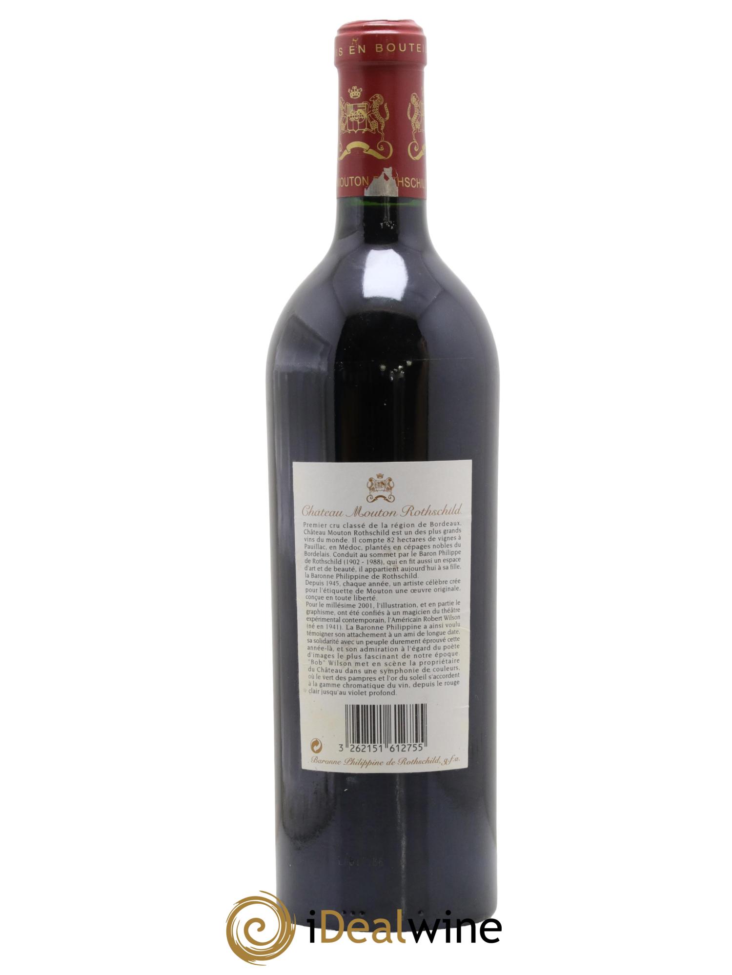 Château Mouton Rothschild 1er Grand Cru Classé 2001 - Lot of 1 bottle - 1