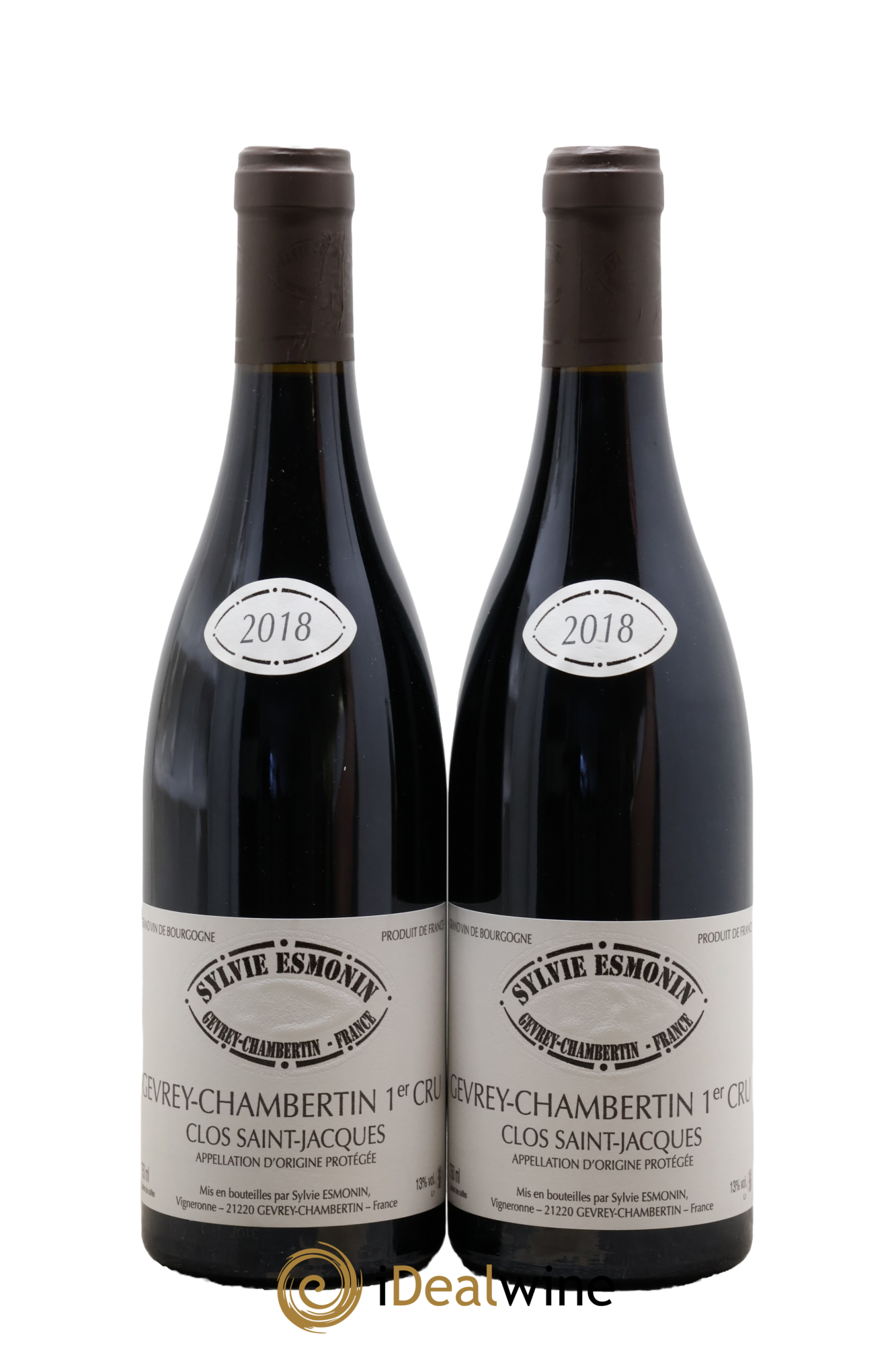 Gevrey-Chambertin 1er Cru Clos Saint Jacques Sylvie Esmonin 2018 - Lot de 2 bouteilles - 0