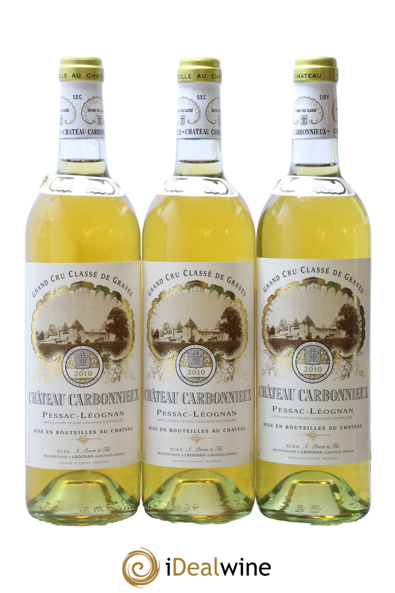 Château Carbonnieux Cru Classé de Graves 2010 - Lot de 3 bouteilles - 0