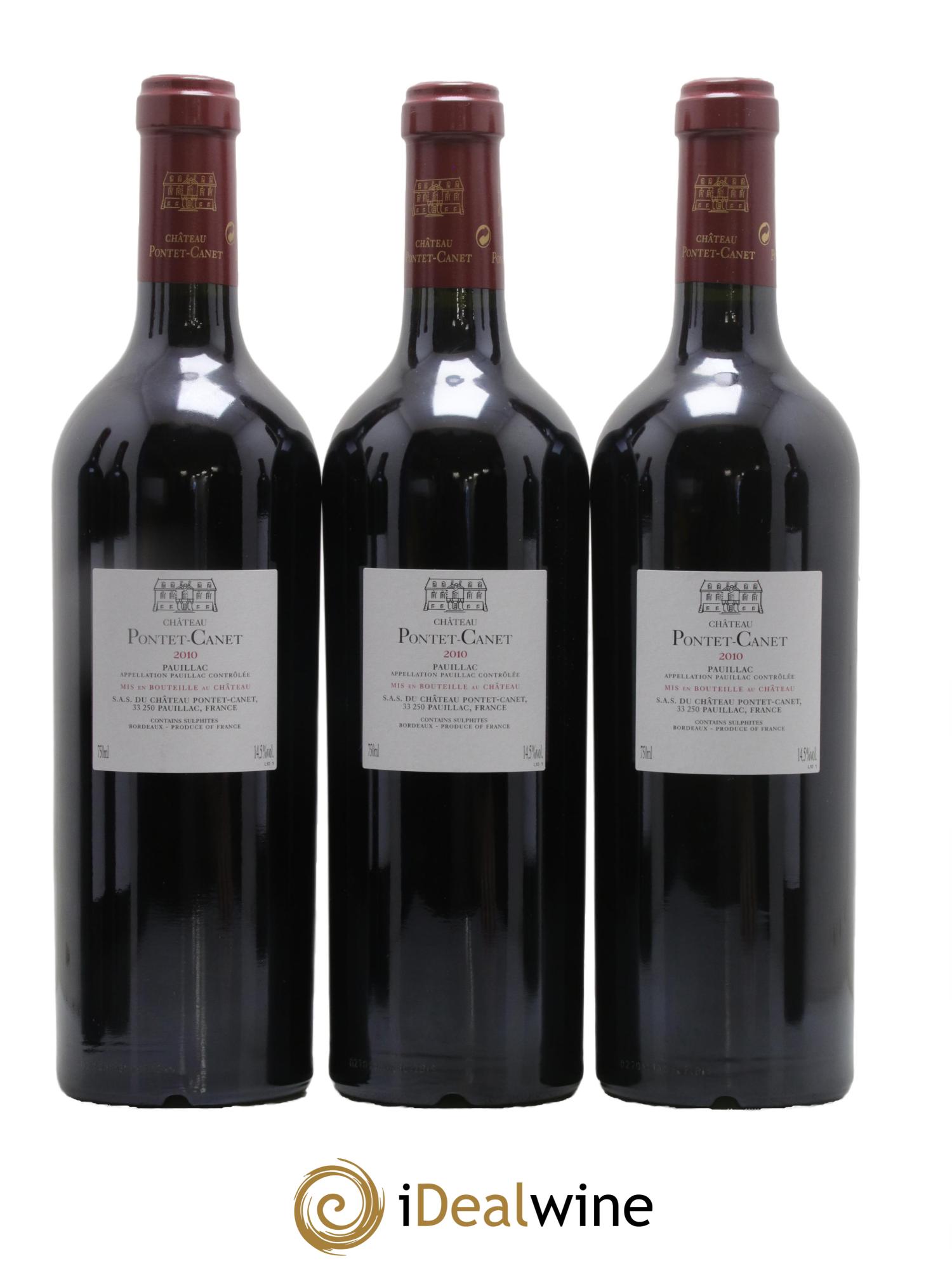 Château Pontet Canet 5ème Grand Cru Classé 2010 - Lotto di 6 bottiglie - 2