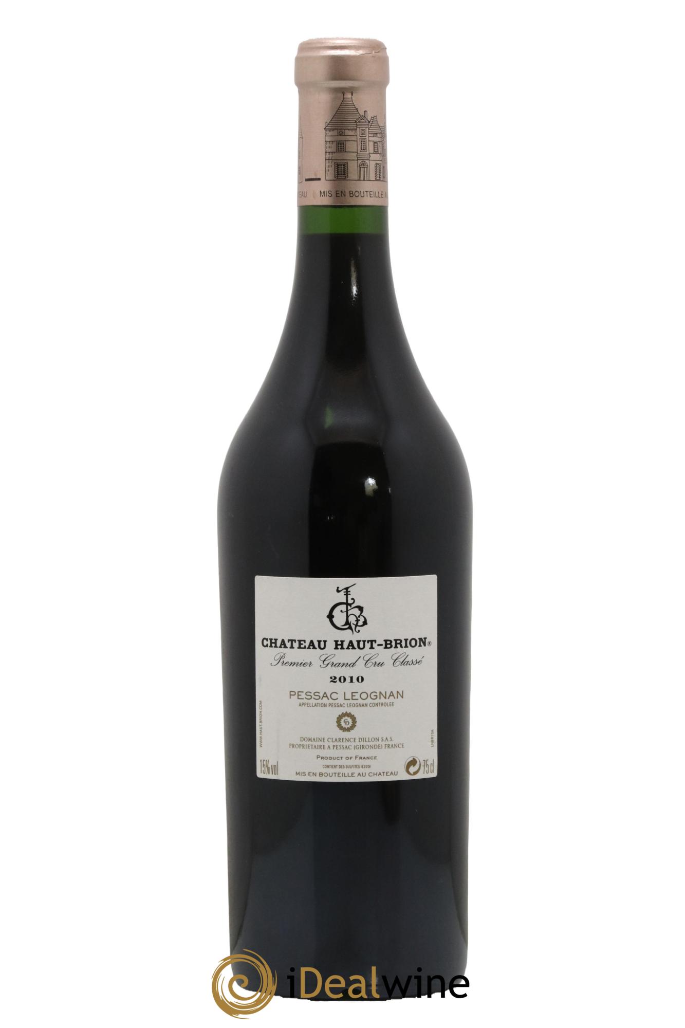 Château Haut Brion 1er Grand Cru Classé  2010 - Lot de 1 bouteille - 1