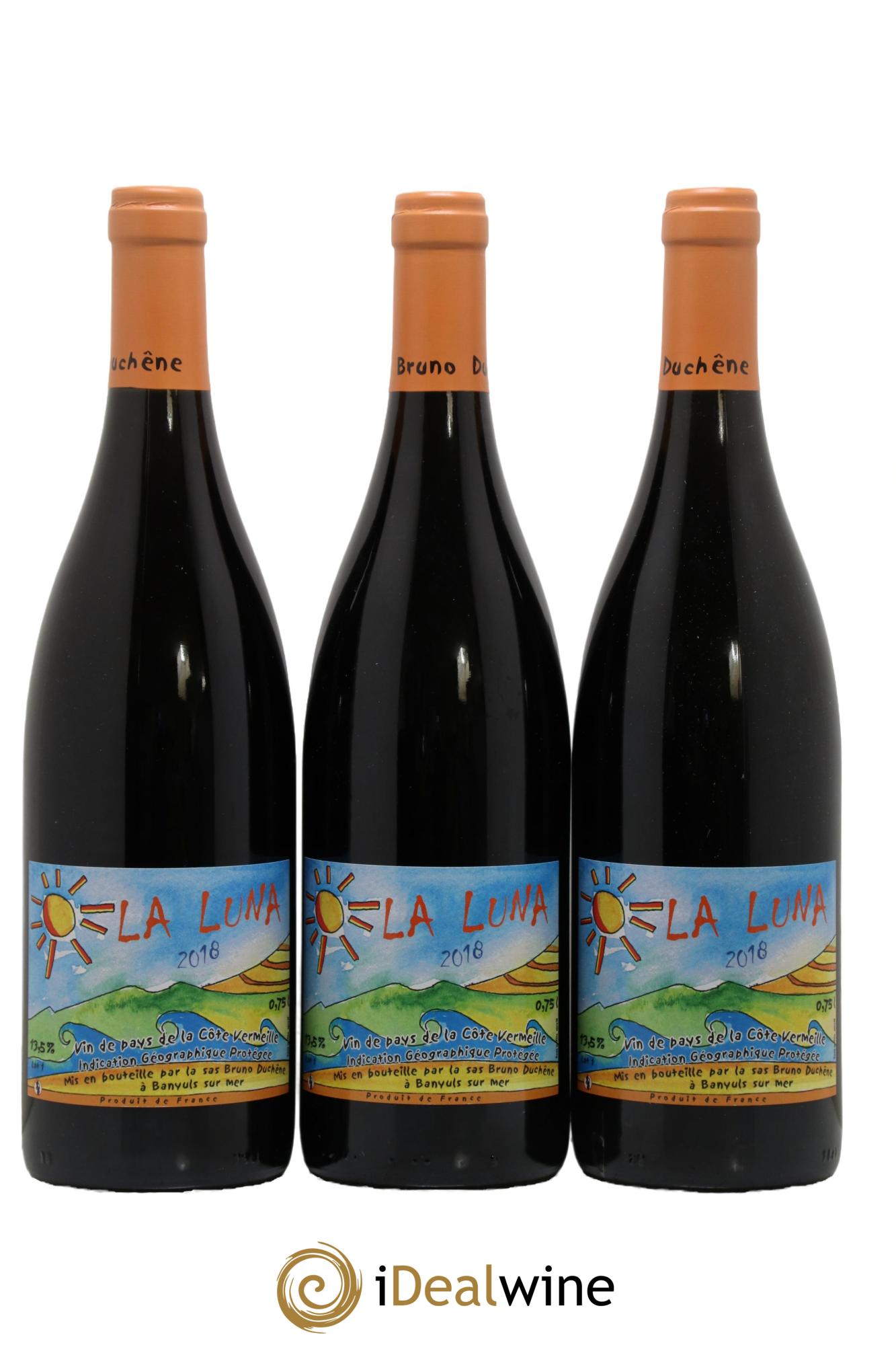 Languedoc Vin de Pays de la Côte Vermeille La Luna Domaine Bruno Duchêne 2018 - Lot de 3 bouteilles - 0