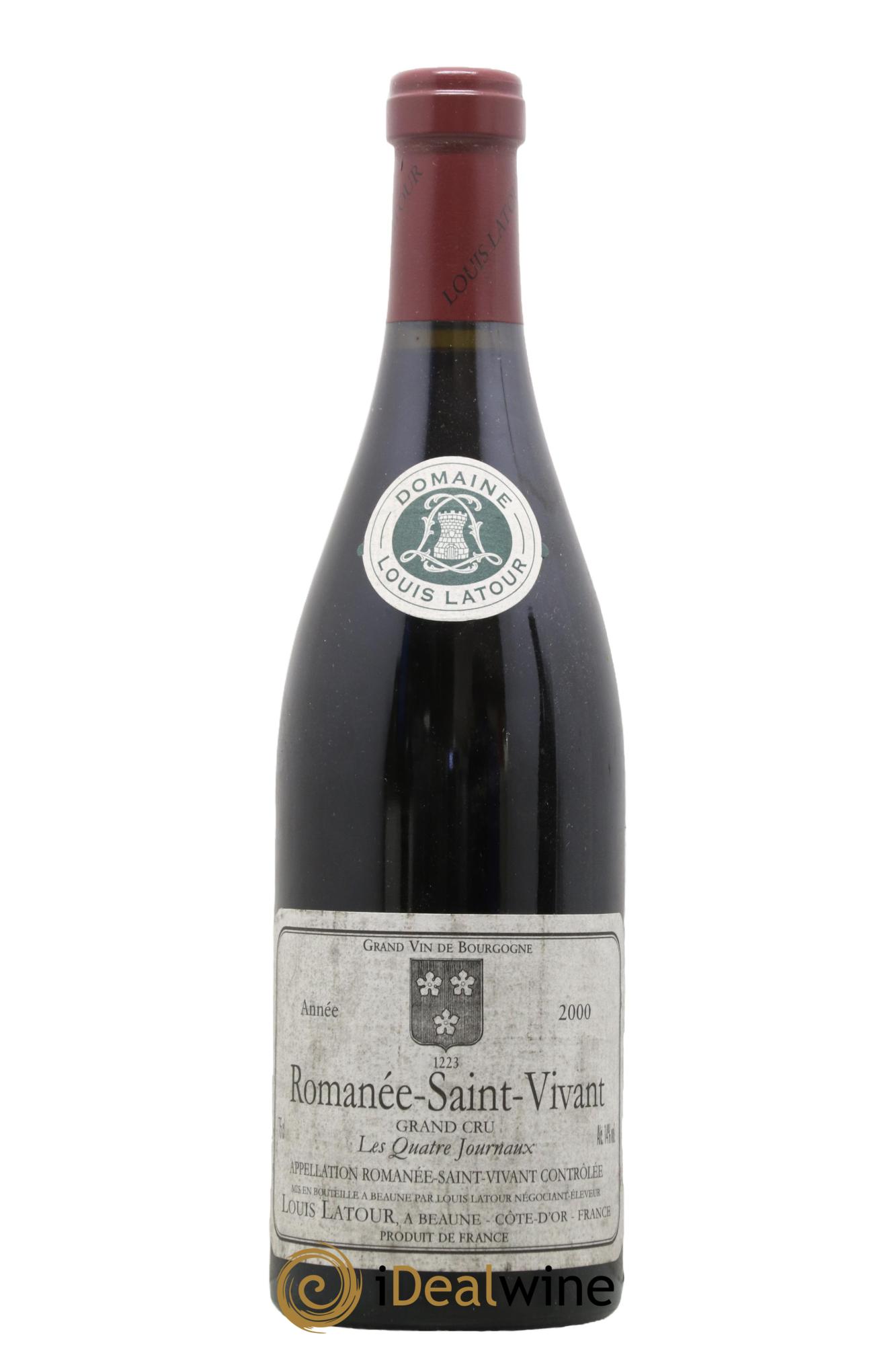 Romanée-Saint-Vivant Grand Cru Les Quatre Journaux Louis Latour 2000 - Lot de 1 bouteille - 0