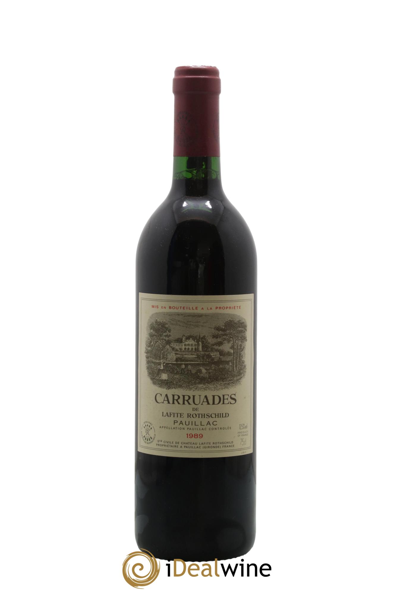 Carruades de Lafite Rothschild Second Vin 1989 - Lot de 1 bouteille - 0