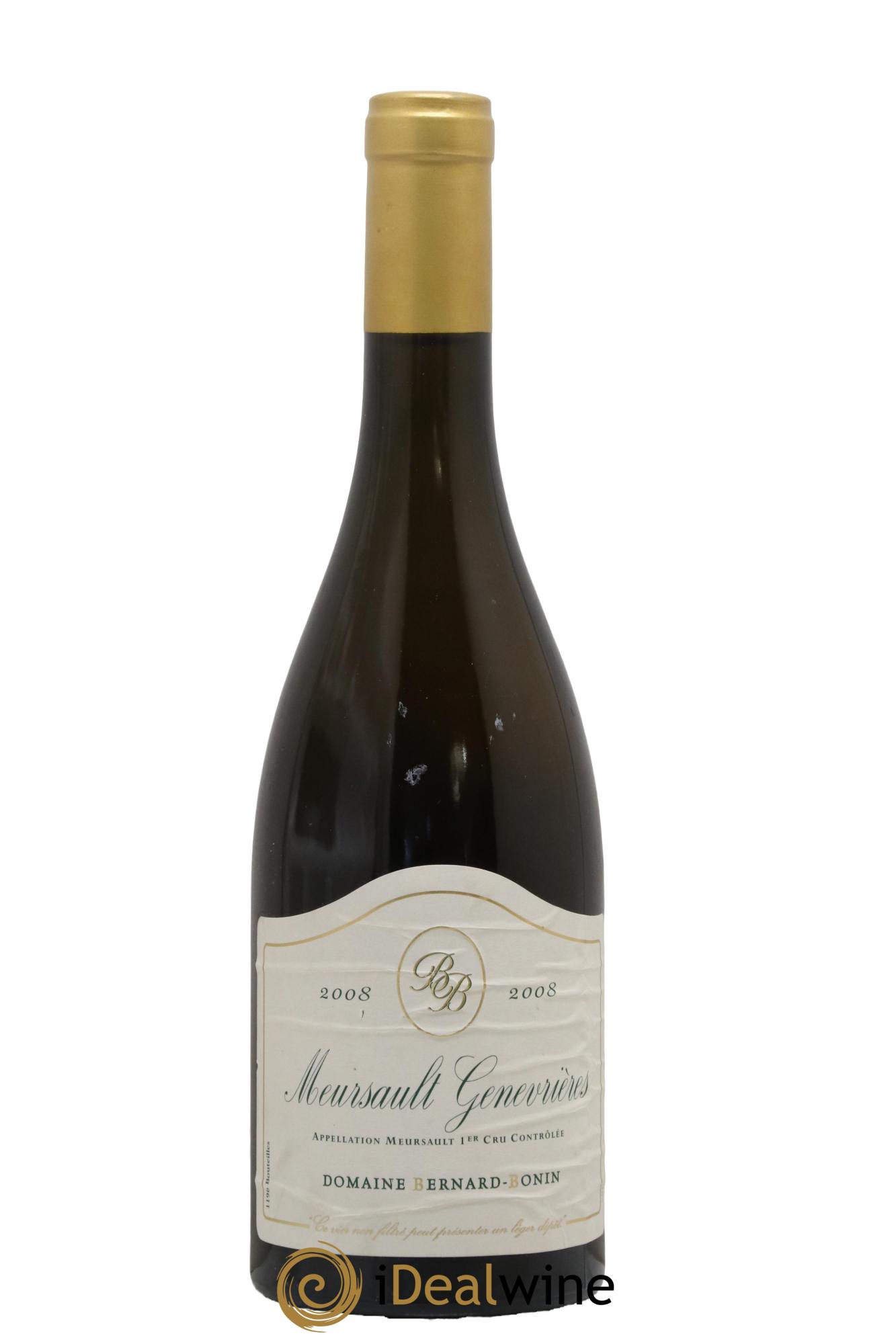 Meursault 1er Cru Les Genevrières Bernard Bonin 2008 - Lot de 1 bouteille - 0