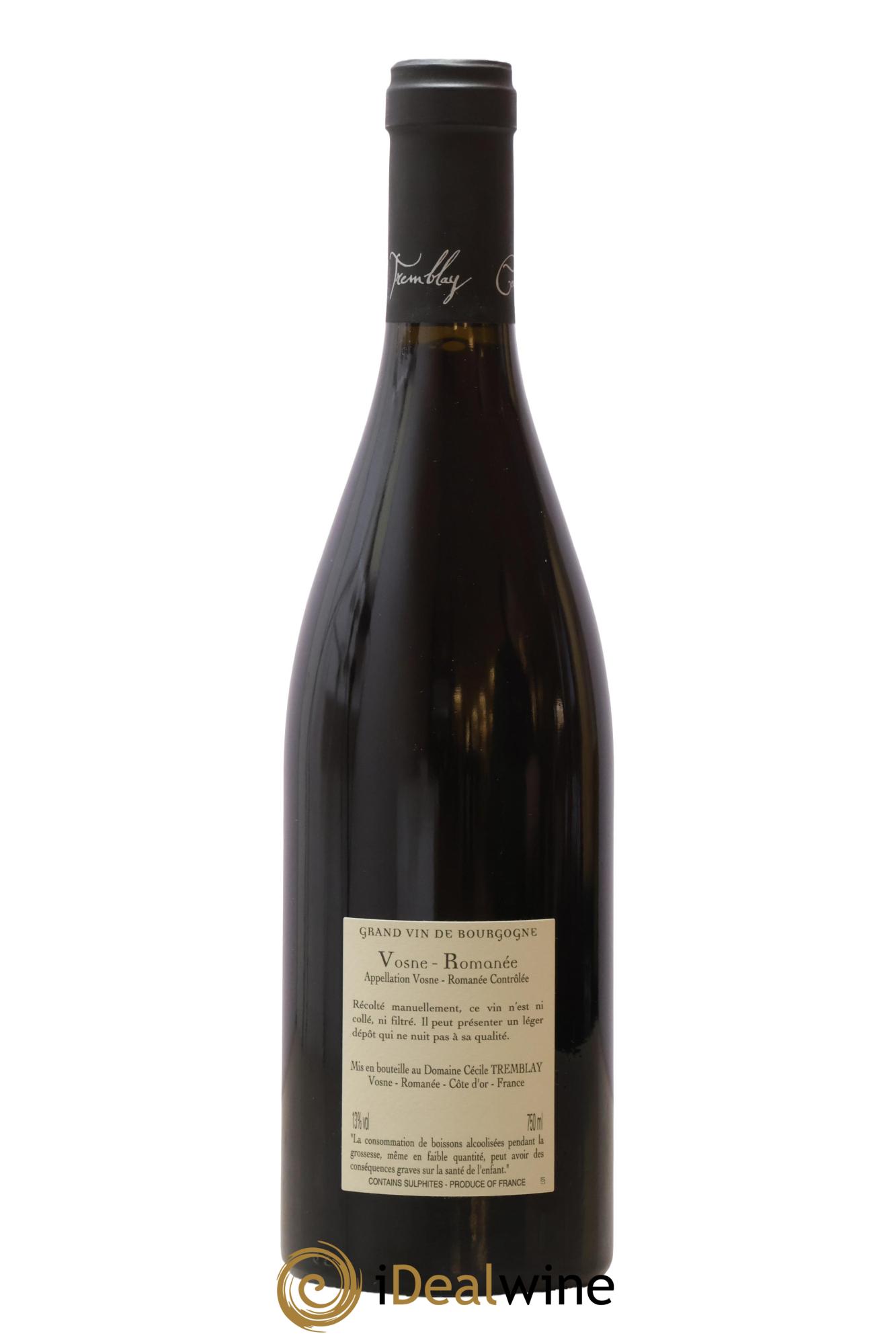 Vosne-Romanée Vieilles Vignes Cécile Tremblay 2021 - Lot de 1 bouteille - 1