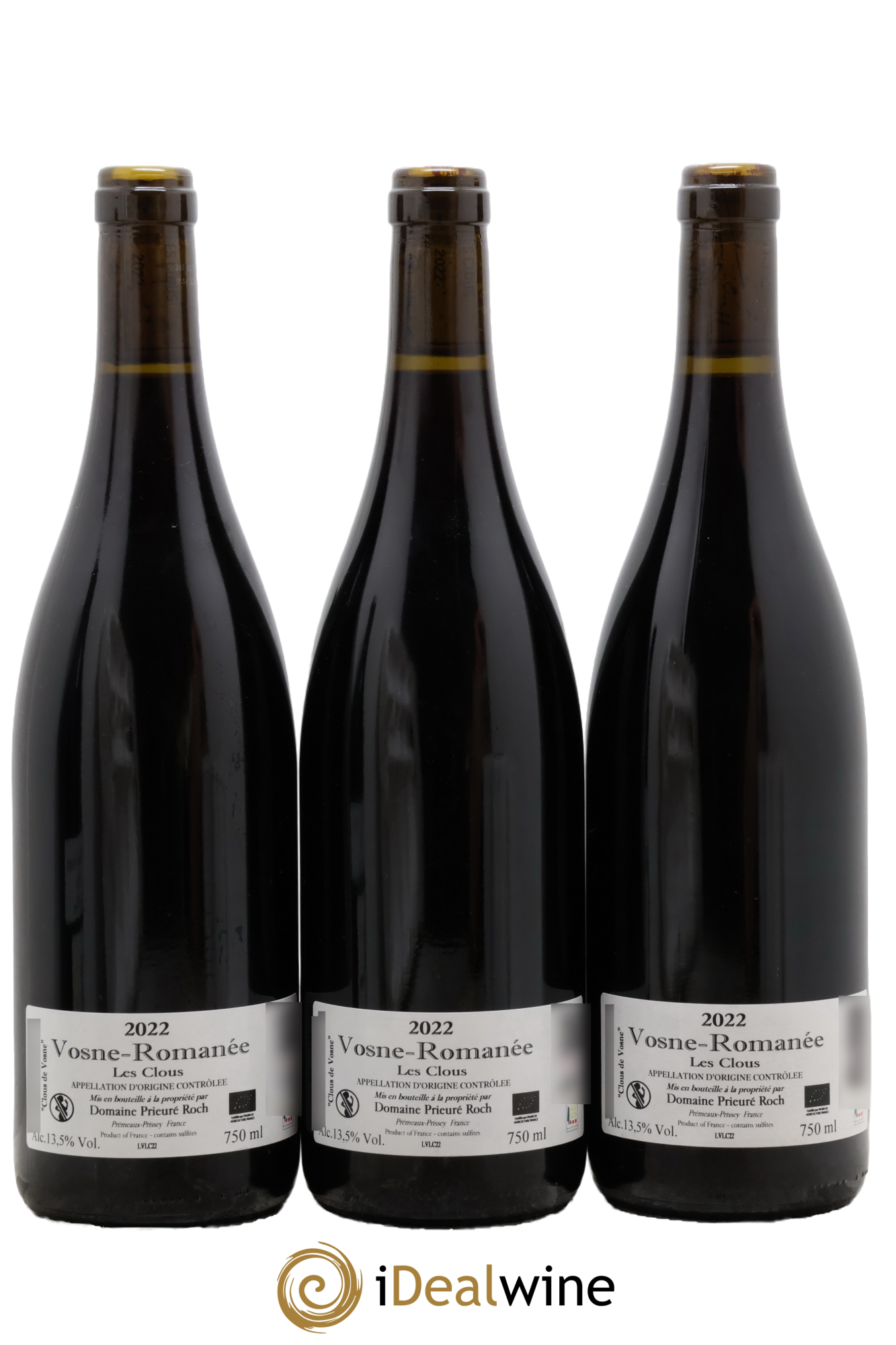 Vosne-Romanée GFV Saint Vincent Les Clous De Vosne Prieuré Roch 2022 - Posten von 3 Flaschen - 1