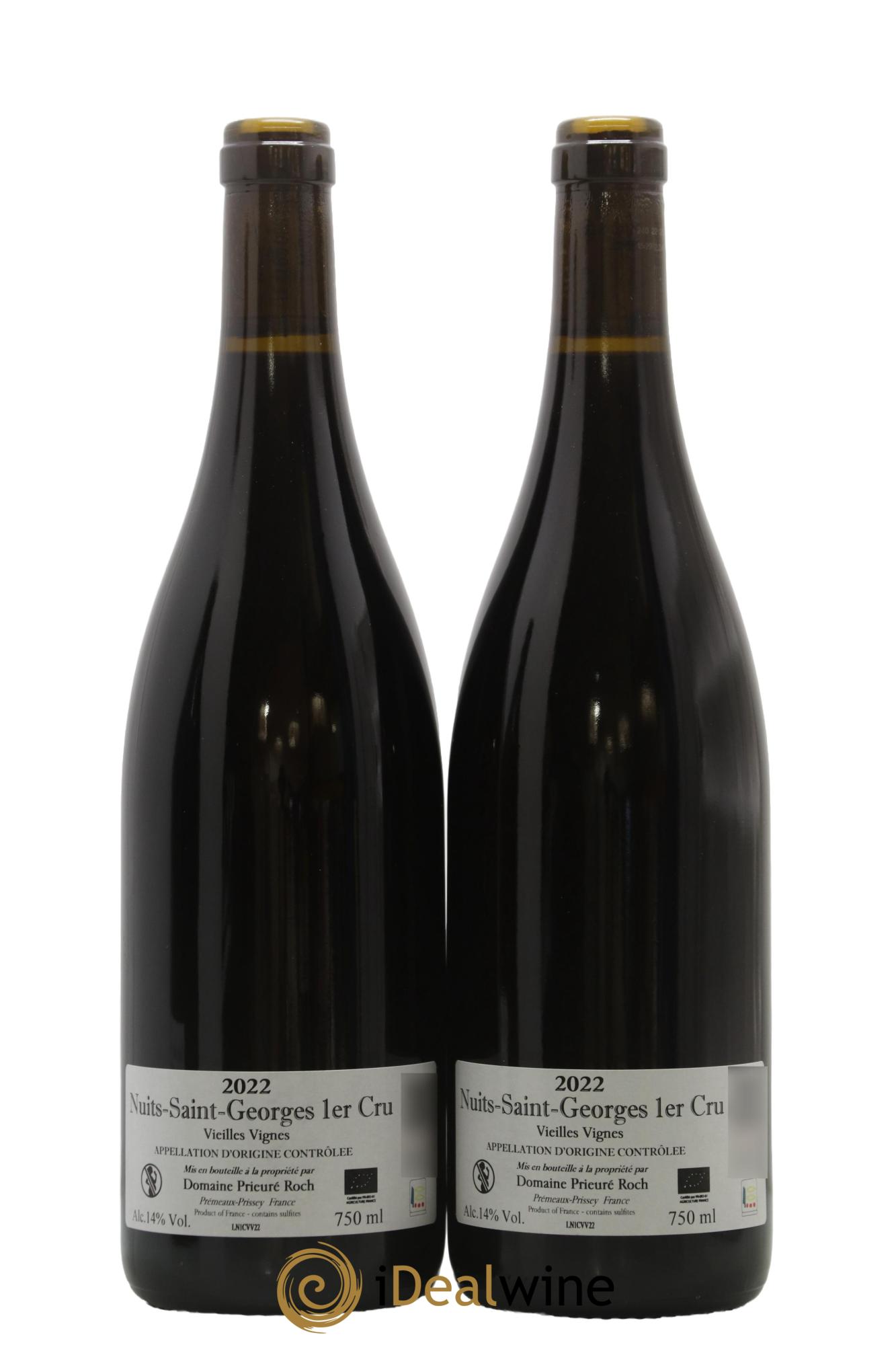 Nuits-Saint-Georges 1er Cru Vieilles Vignes Prieuré Roch 2022 - Lot de 2 bouteilles - 1