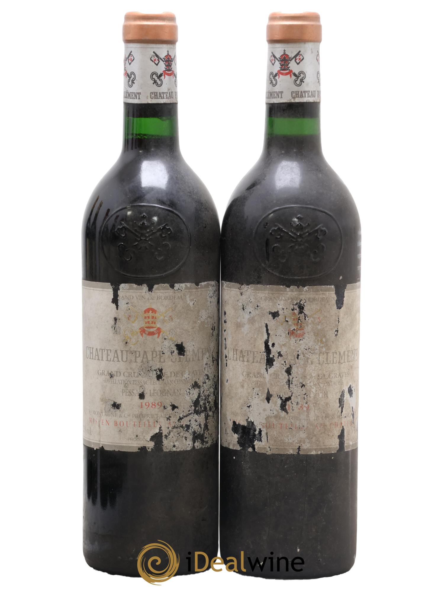 Château Pape Clément Cru Classé de Graves 1989 - Posten von 2 Flaschen - 0