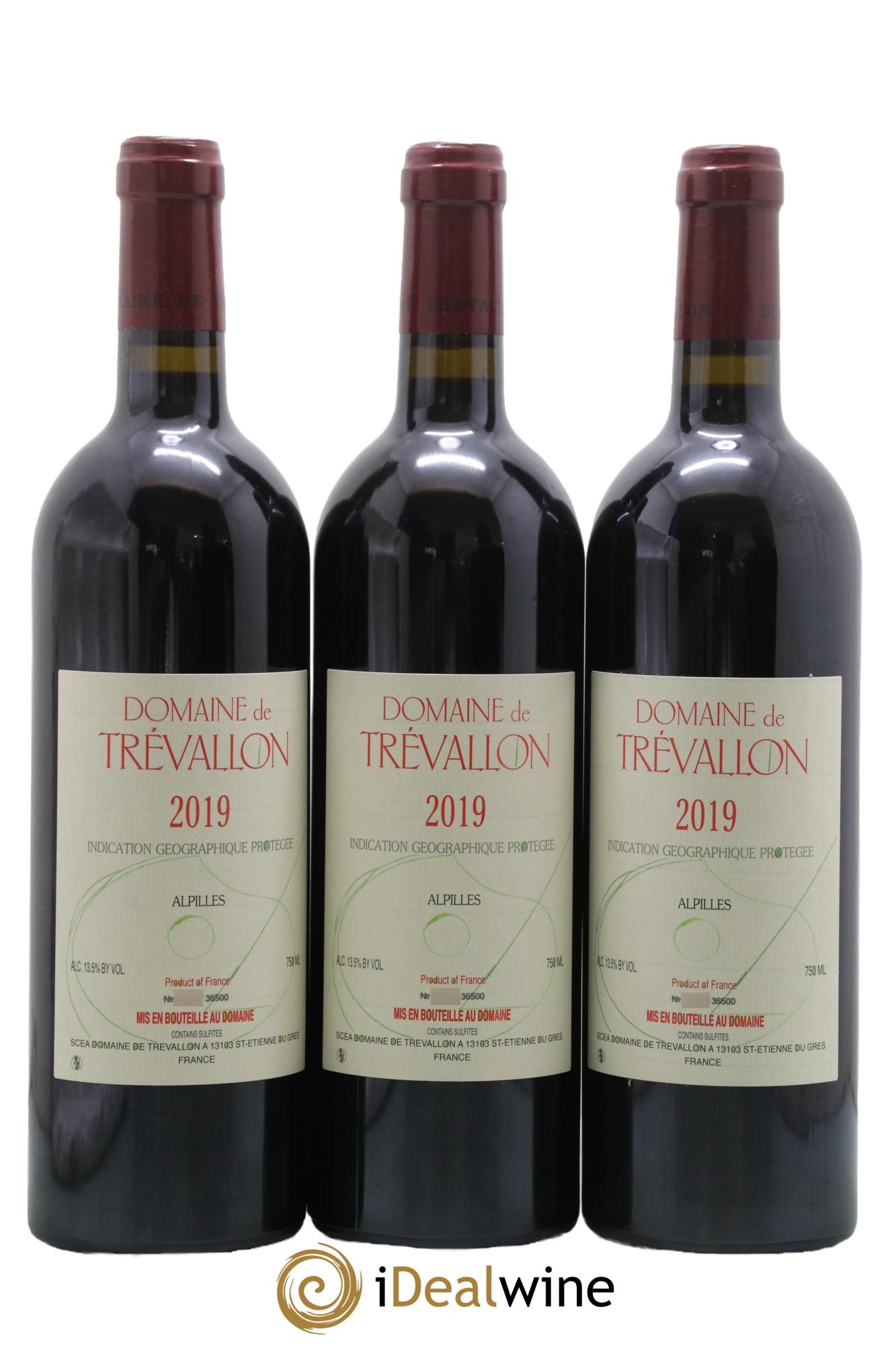 Alpilles Trévallon (Domaine de) Eloi Dürrbach 2019 - Lot de 3 bouteilles - 0