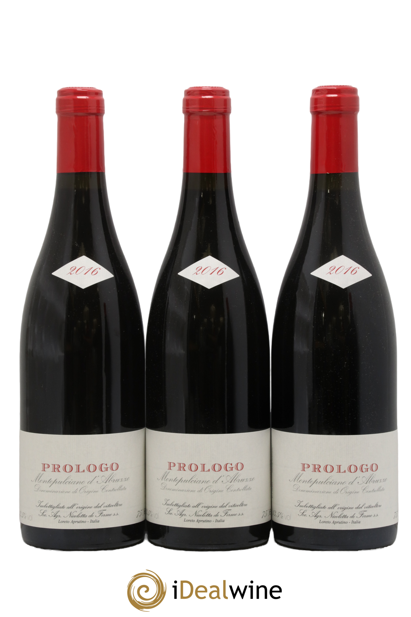 Montepulciano d'Abruzzo Prologo De Fermo 2016 - Lot of 3 bottles - 0
