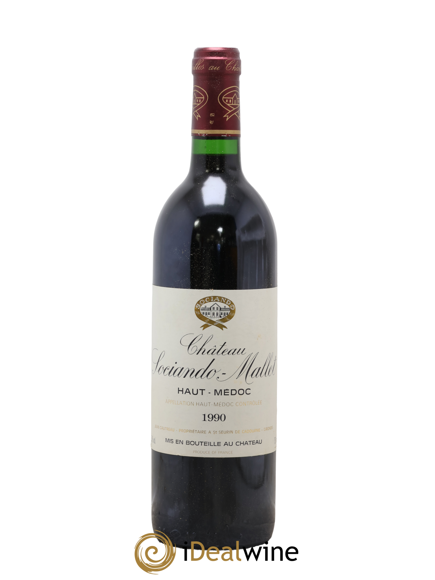 Château Sociando Mallet 1990 - Lot of 1 bottle - 0