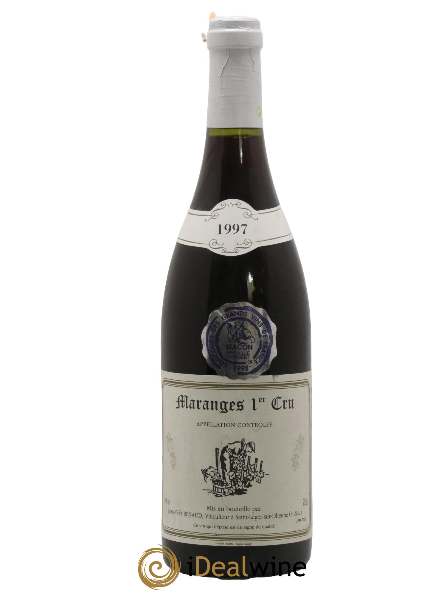 Maranges 1er Cru Jean-Yves Renaud 1997 - Lot de 1 bouteille - 0