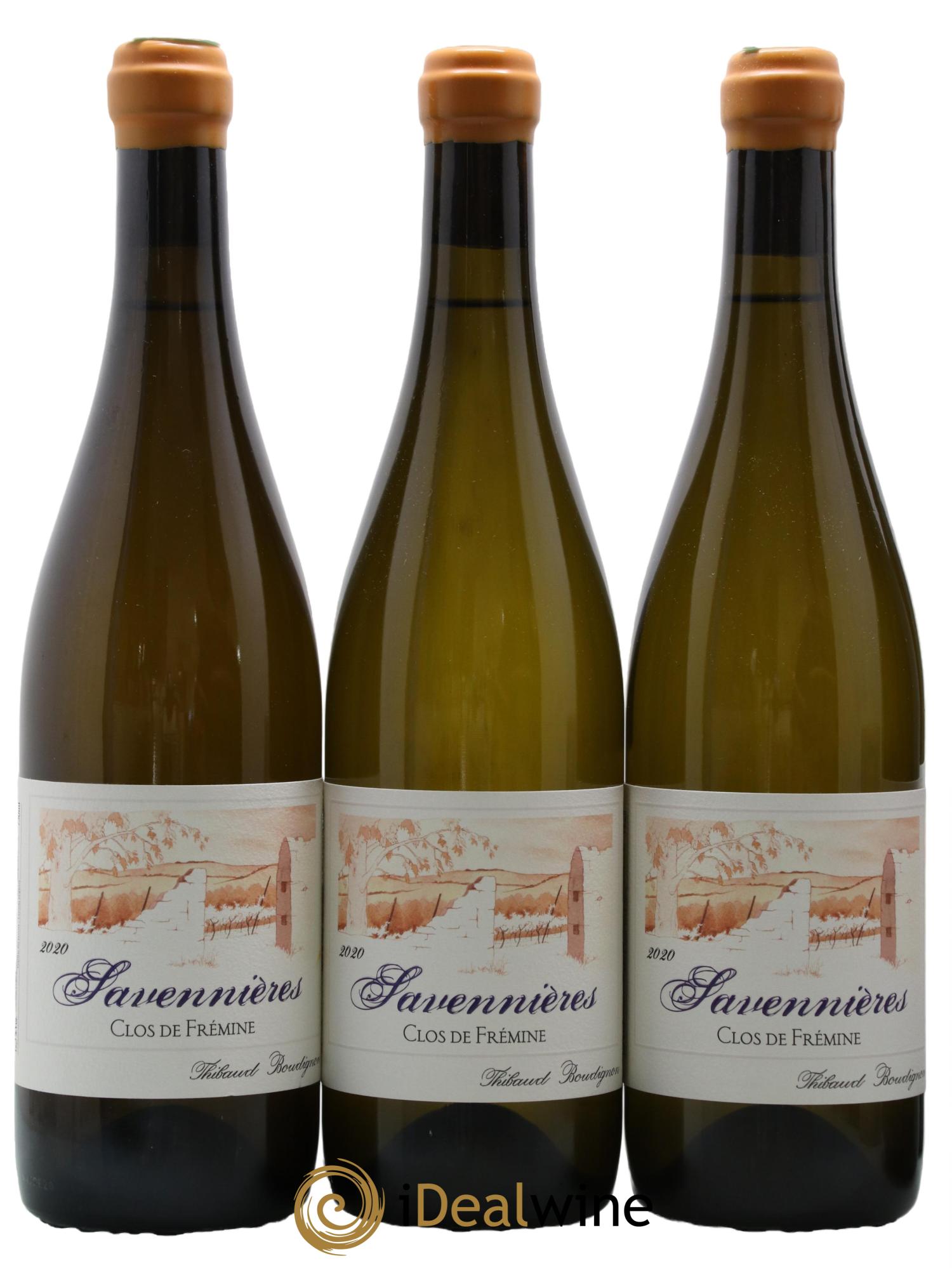 Savennières Clos de Frémine Thibaud Boudignon 2020 - Lot de 3 bouteilles - 0