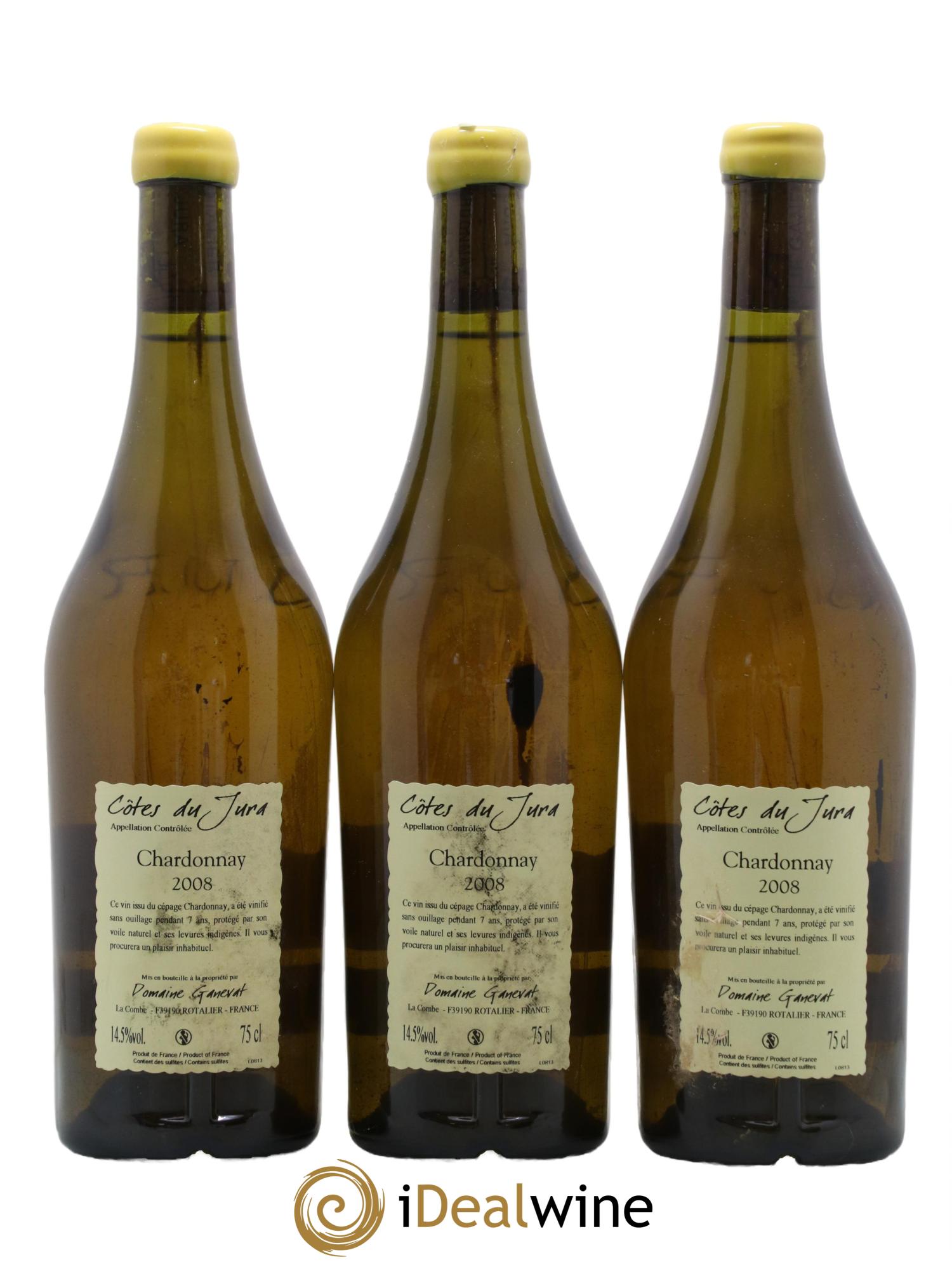 Côtes du Jura Cuvée du Pépé Jean-François Ganevat (Domaine) 2008 - Lot de 3 bouteilles - 1