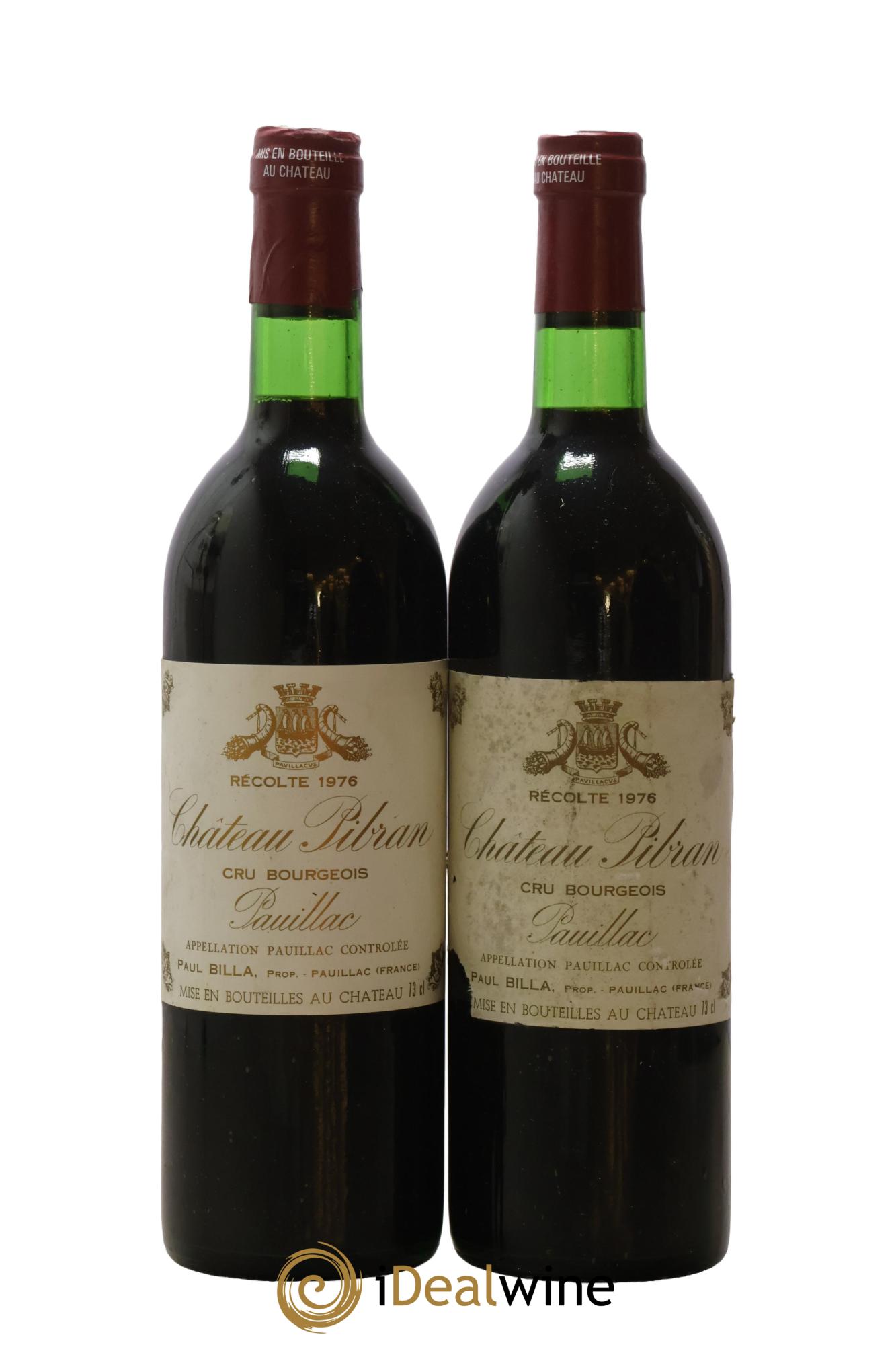 Château Pibran 1976 - Lot of 2 bottles - 0