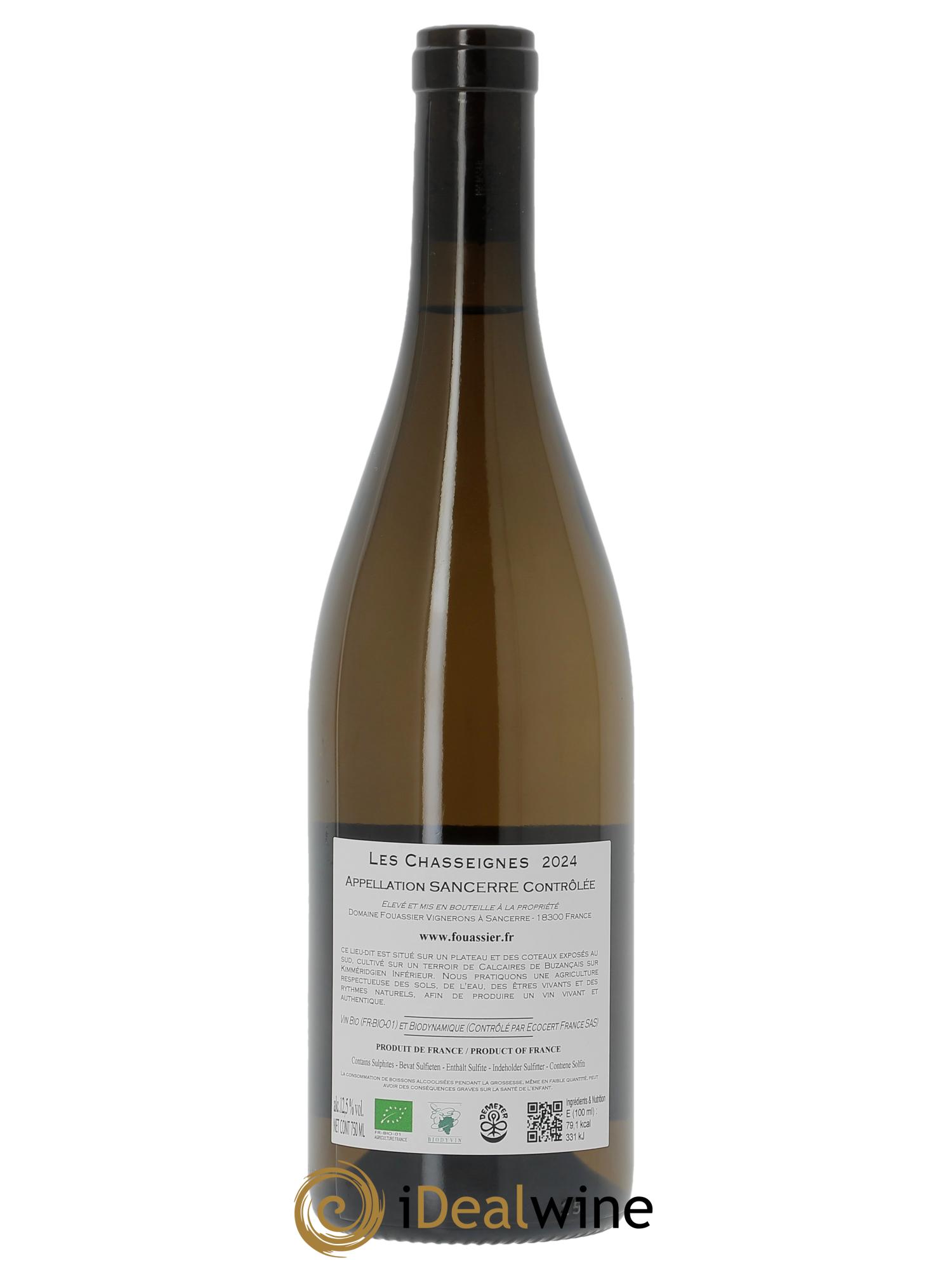 Sancerre Les Chasseignes Fouassier (Domaine)  2024 - Posten von 1 Flasche - 1