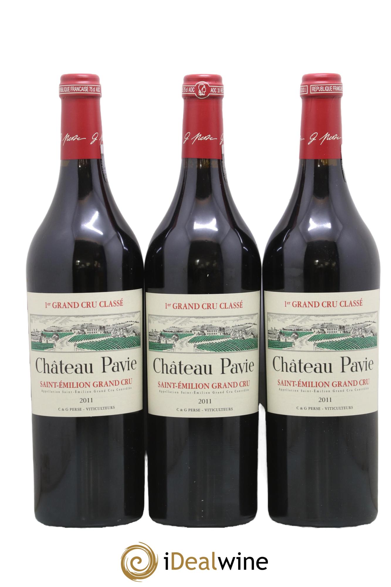 Château Pavie 1er Grand Cru Classé A 2011 - Lot de 6 bouteilles - 1