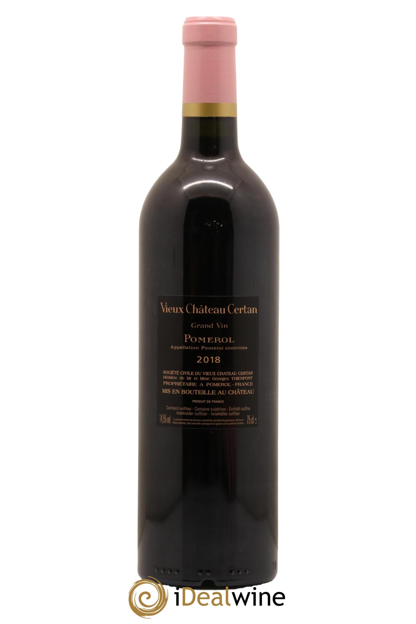 Vieux Château Certan 2018 - Lot de 1 bouteille - 1