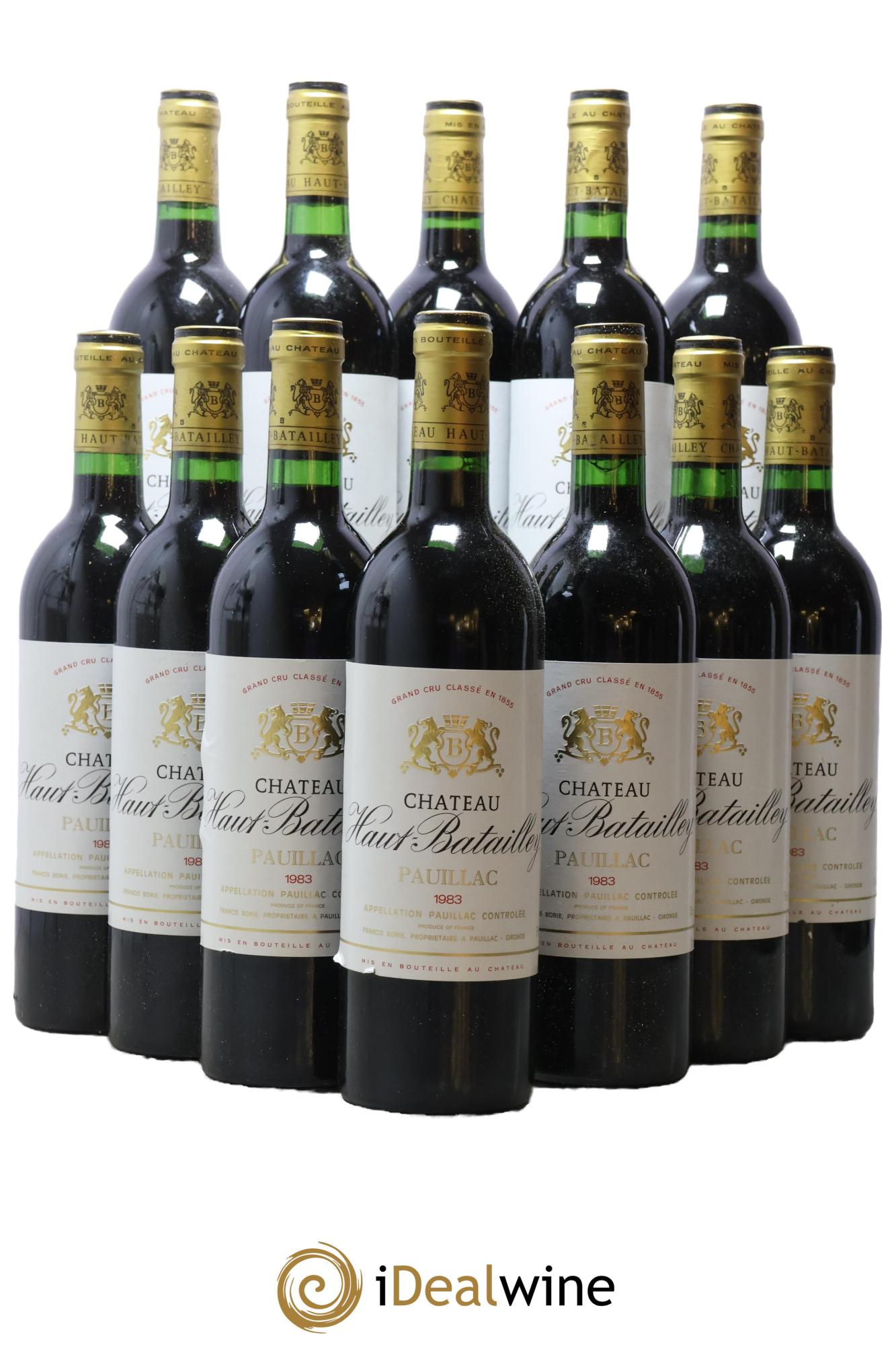 Château Haut Batailley 5ème Grand Cru Classé 1983 - Posten von 12 Flaschen - 0