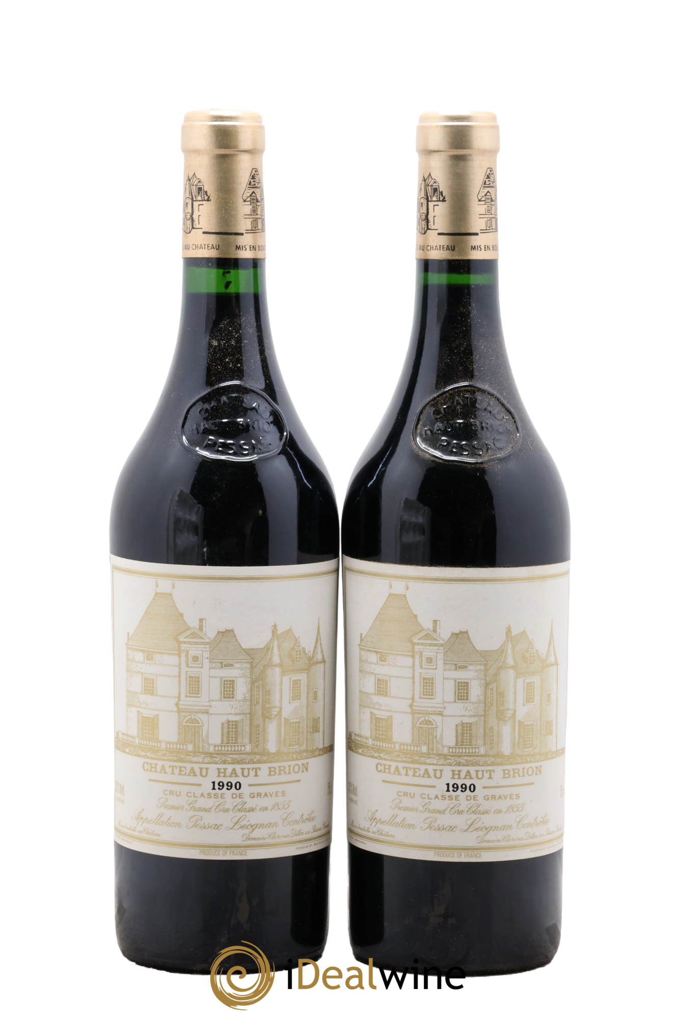 Château Haut Brion 1er Grand Cru Classé 1990 - Lot de 2 bouteilles - 0