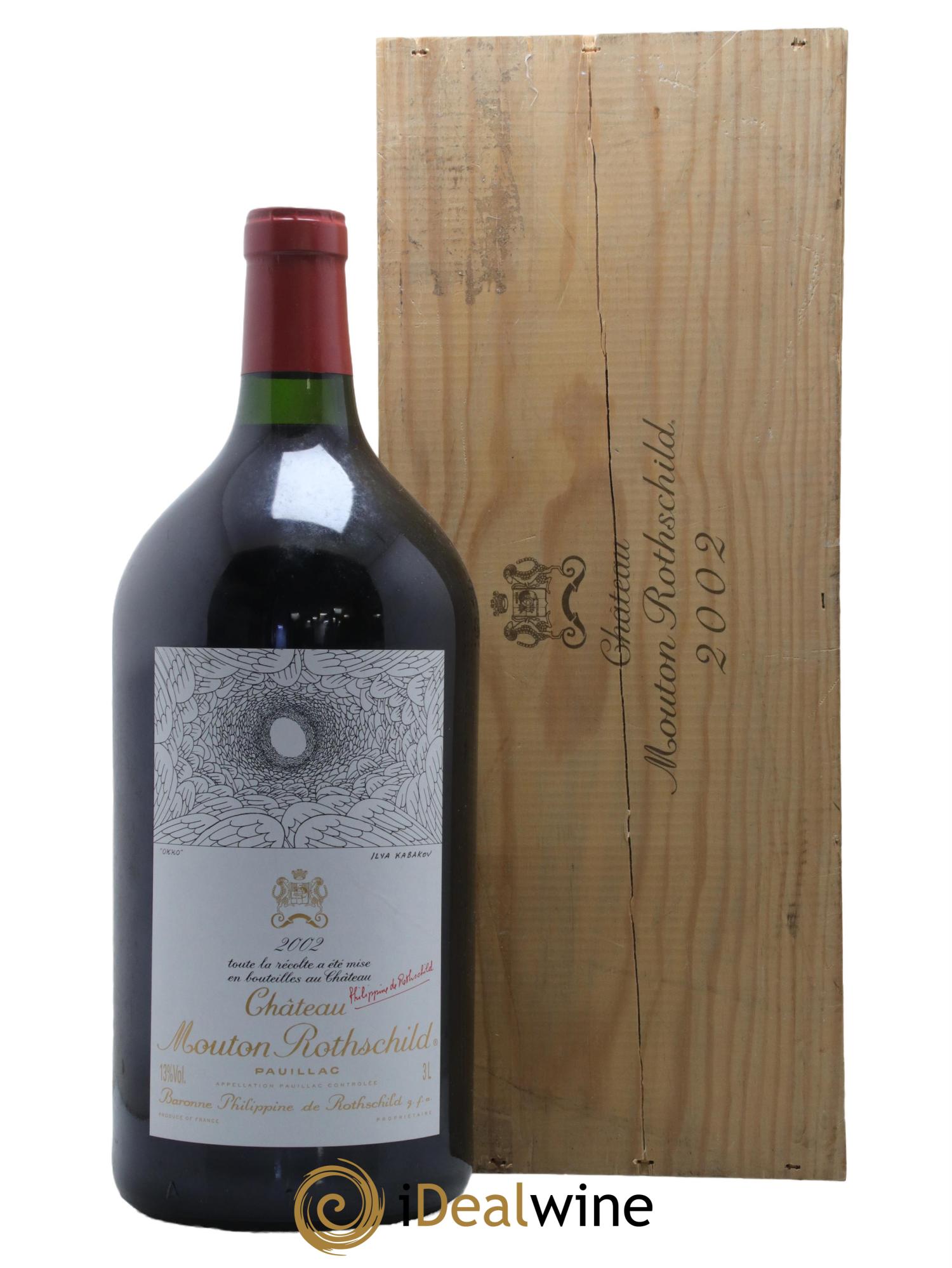 Château Mouton Rothschild 1er Grand Cru Classé 2002 - Lot de 1 double magnum - 1