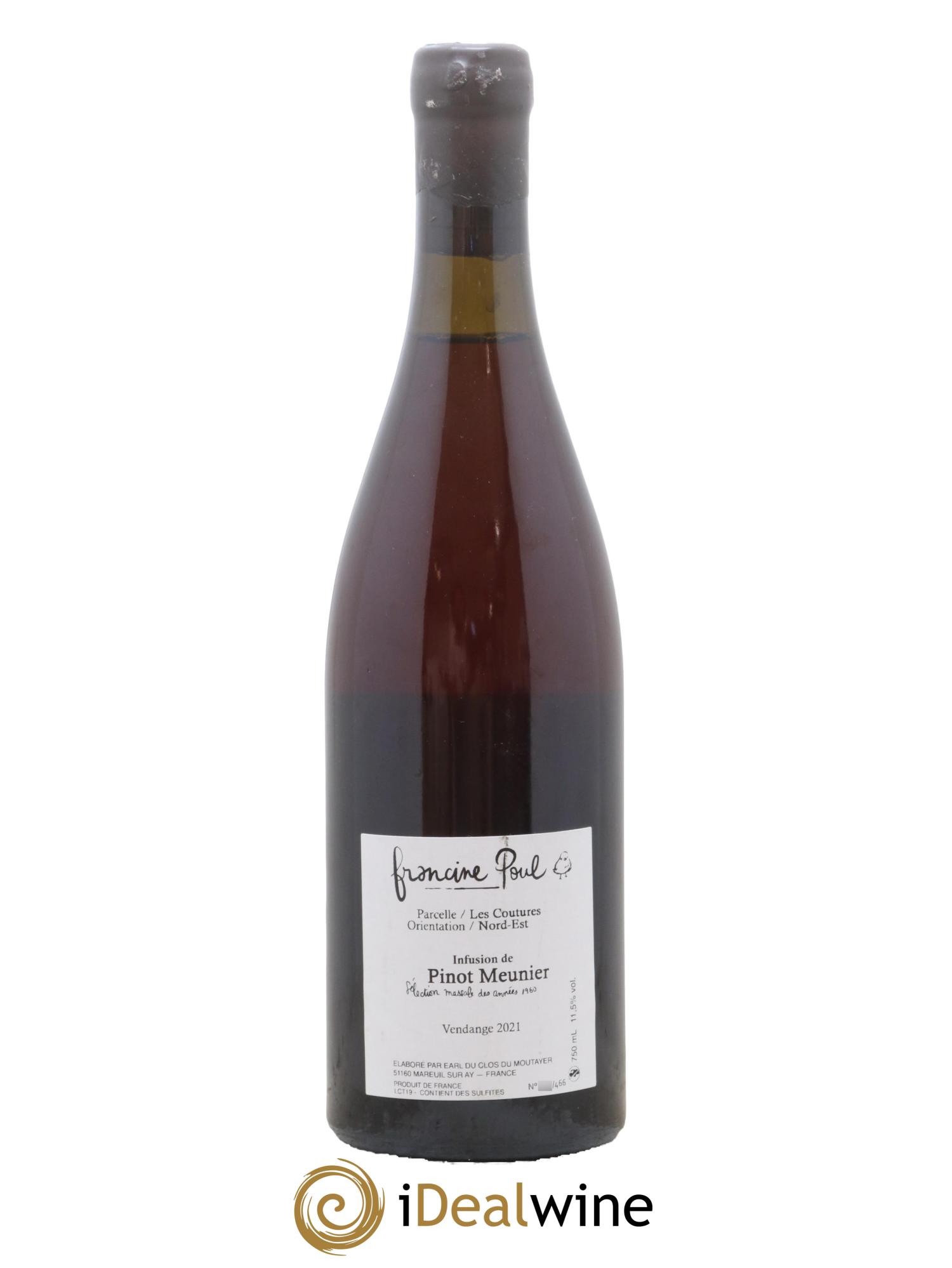 Coteaux Champenois Francine Poul Infusion Antoine Bouvet 2021 - Lot de 1 bouteille - 1