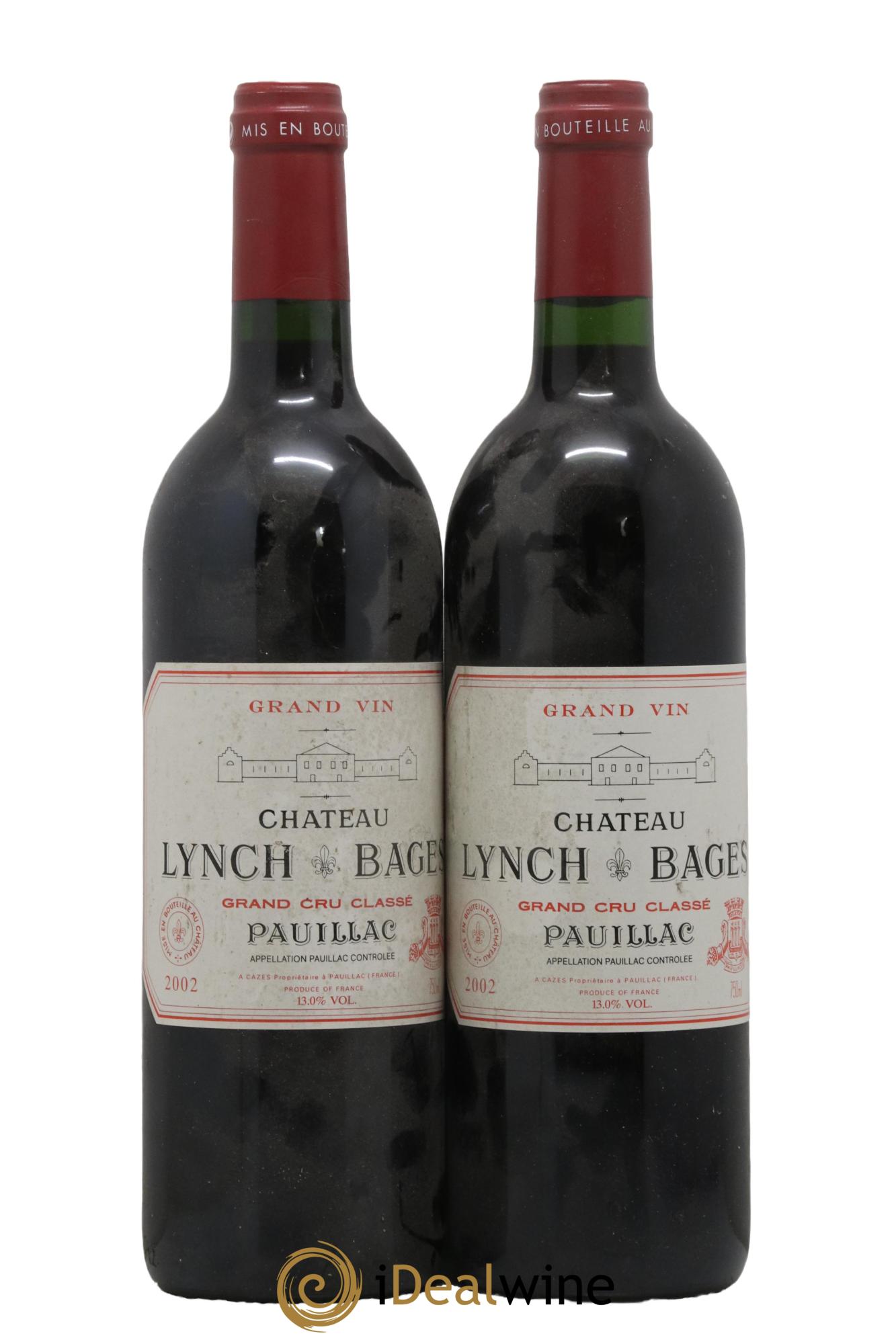 Château Lynch Bages 5ème Grand Cru Classé 2002 - Lot de 2 bouteilles - 0