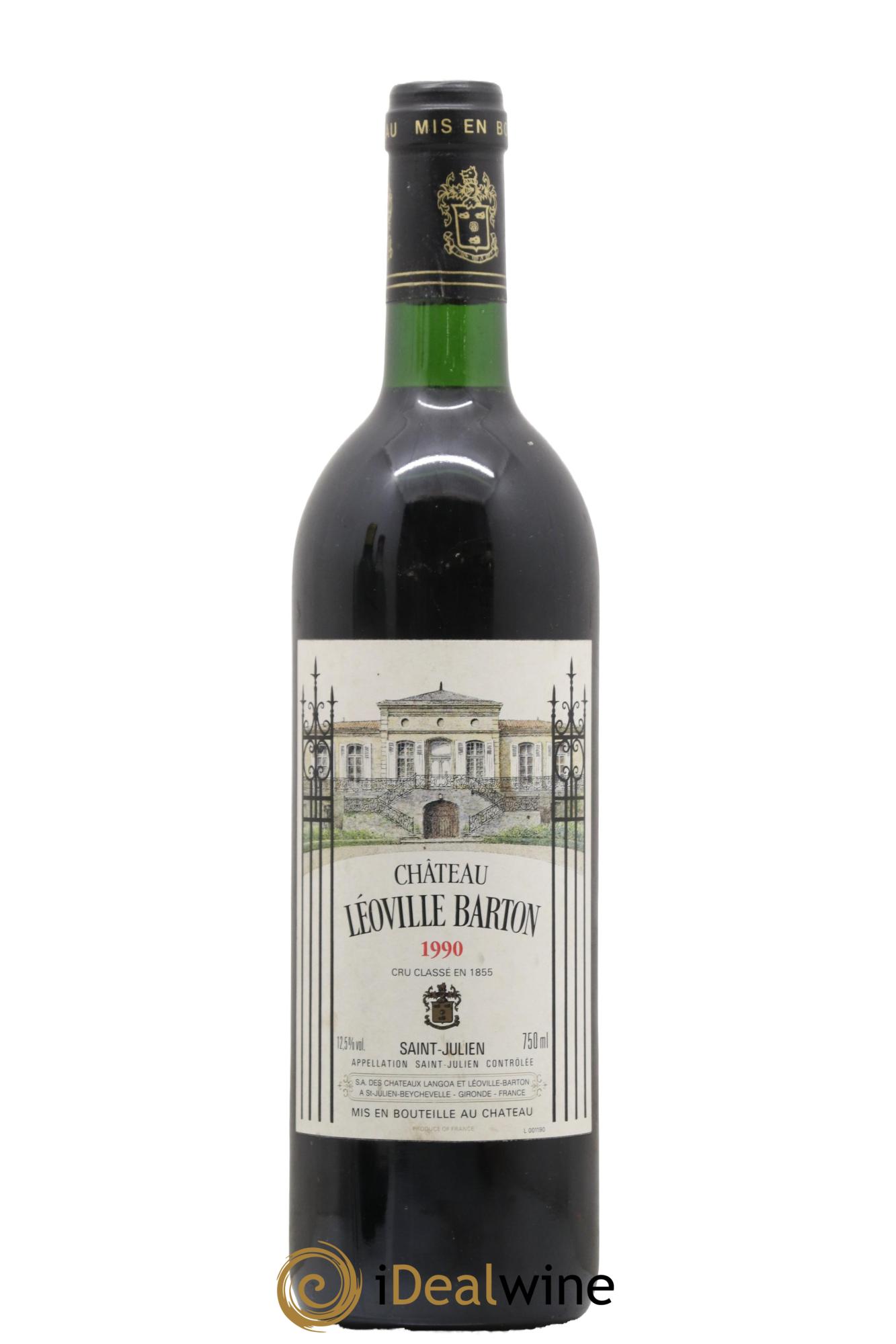 Château Léoville Barton 2ème Grand Cru Classé 1990 - Lot de 1 bouteille - 0