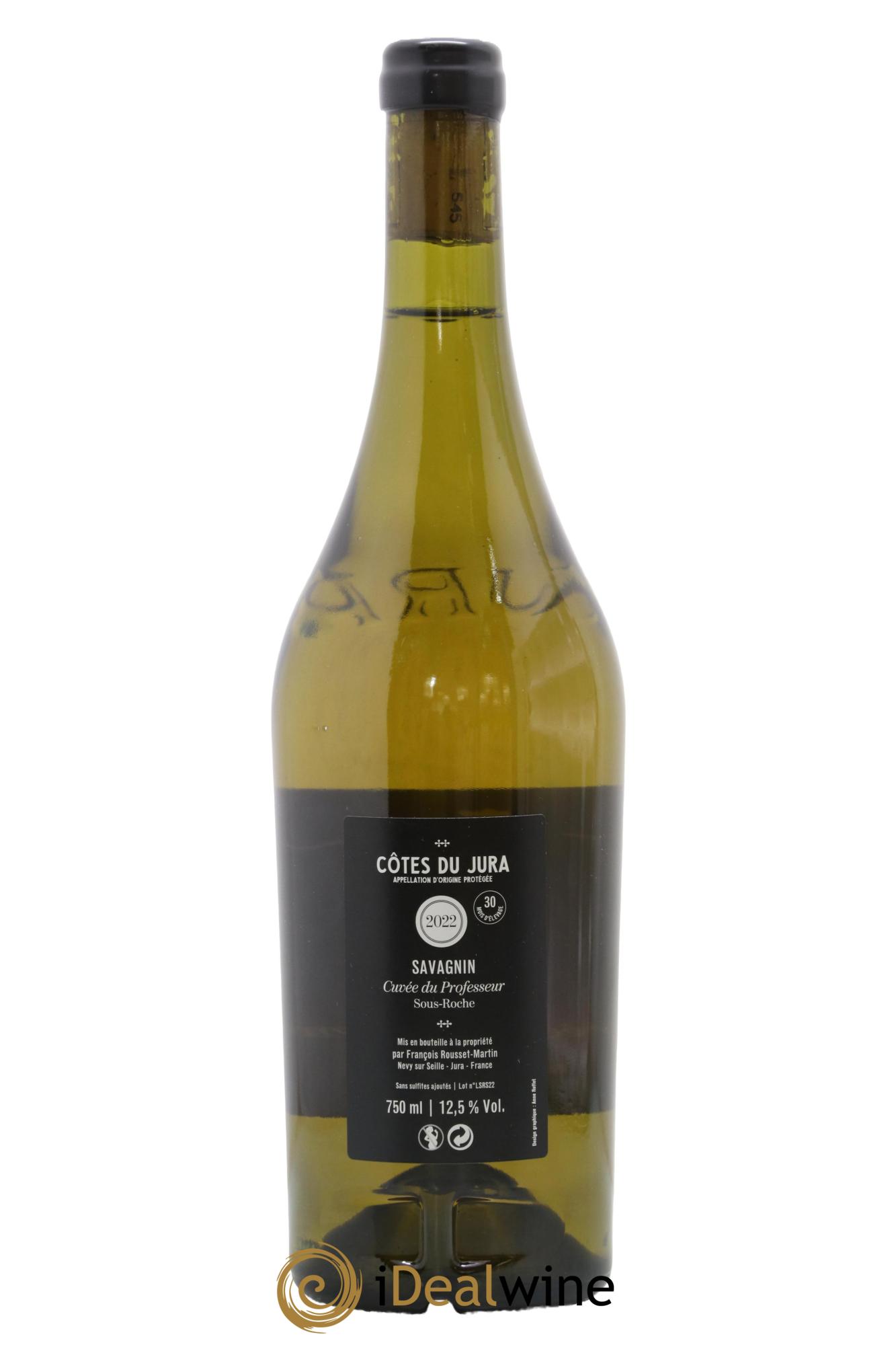 Côtes du Jura Cuvée Professeur Sous-Roche François Rousset Martin 2022 - Lot of 1 bottle - 1