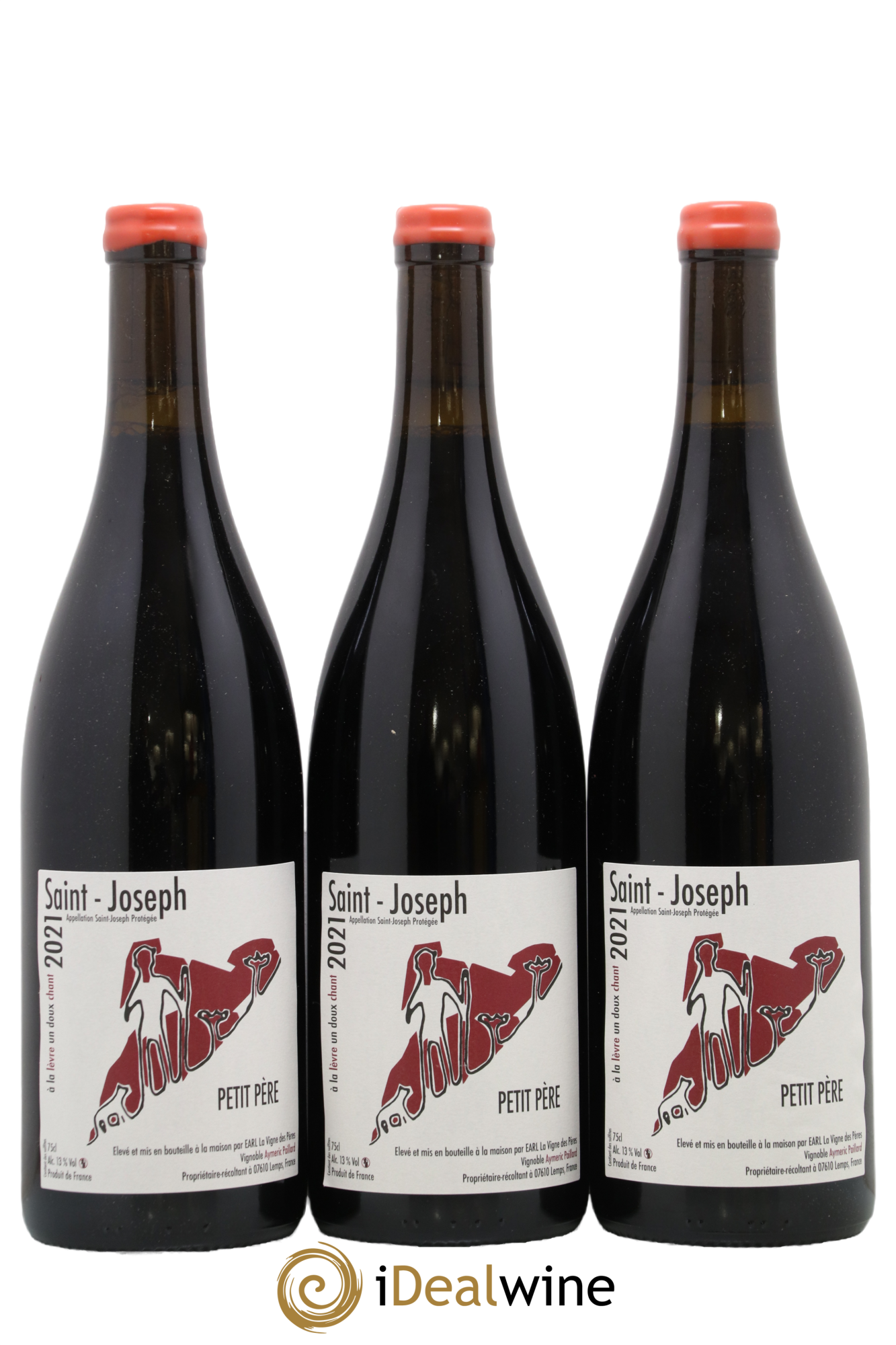 Saint-Joseph Petit Pere La Vigne des Peres 2021 - Lot of 3 bottles - 0
