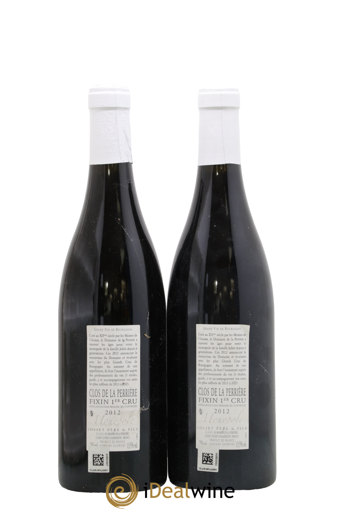 Fixin 1er Cru Clos de la Perrière Joliet Père & Fils (Domaine) 2012 - Lot de 2 bouteilles - 1