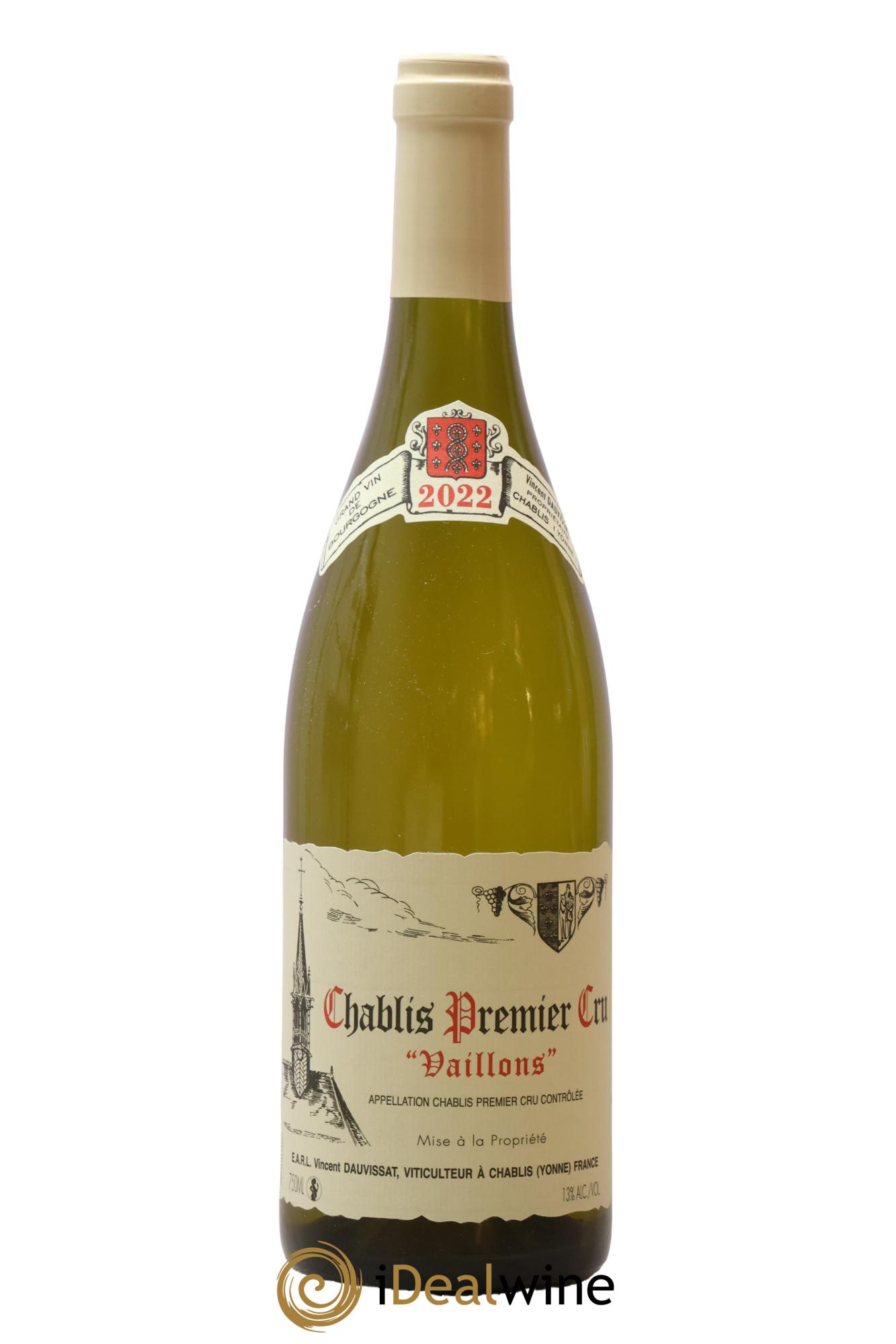 Chablis 1er Cru Vaillons Vincent Dauvissat (Domaine) 2022 - Posten von 1 Flasche - 0