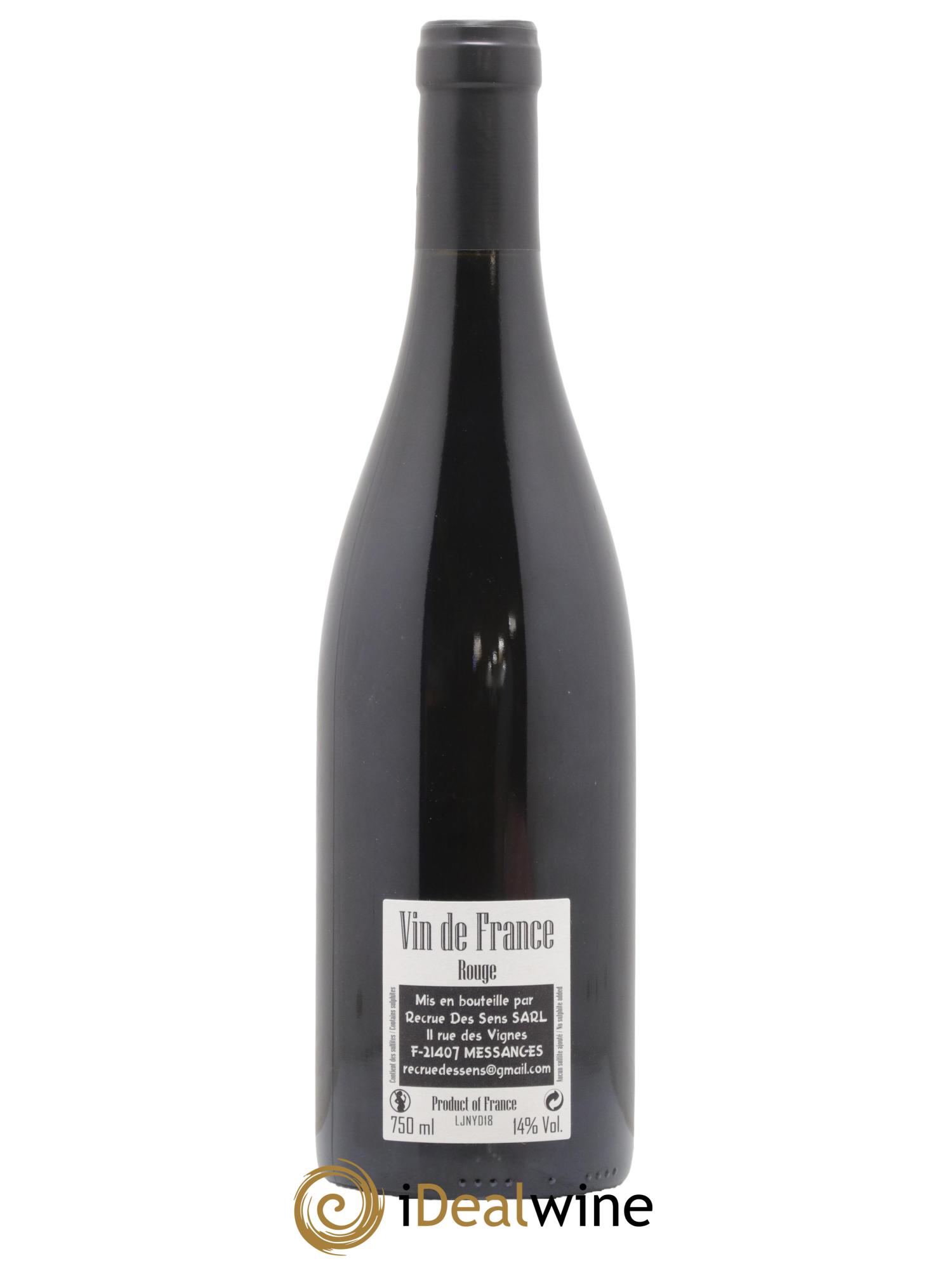 Vin de France Jeannot Yann Durieux - Recrue des Sens 2018 - Lot de 1 bouteille - 1