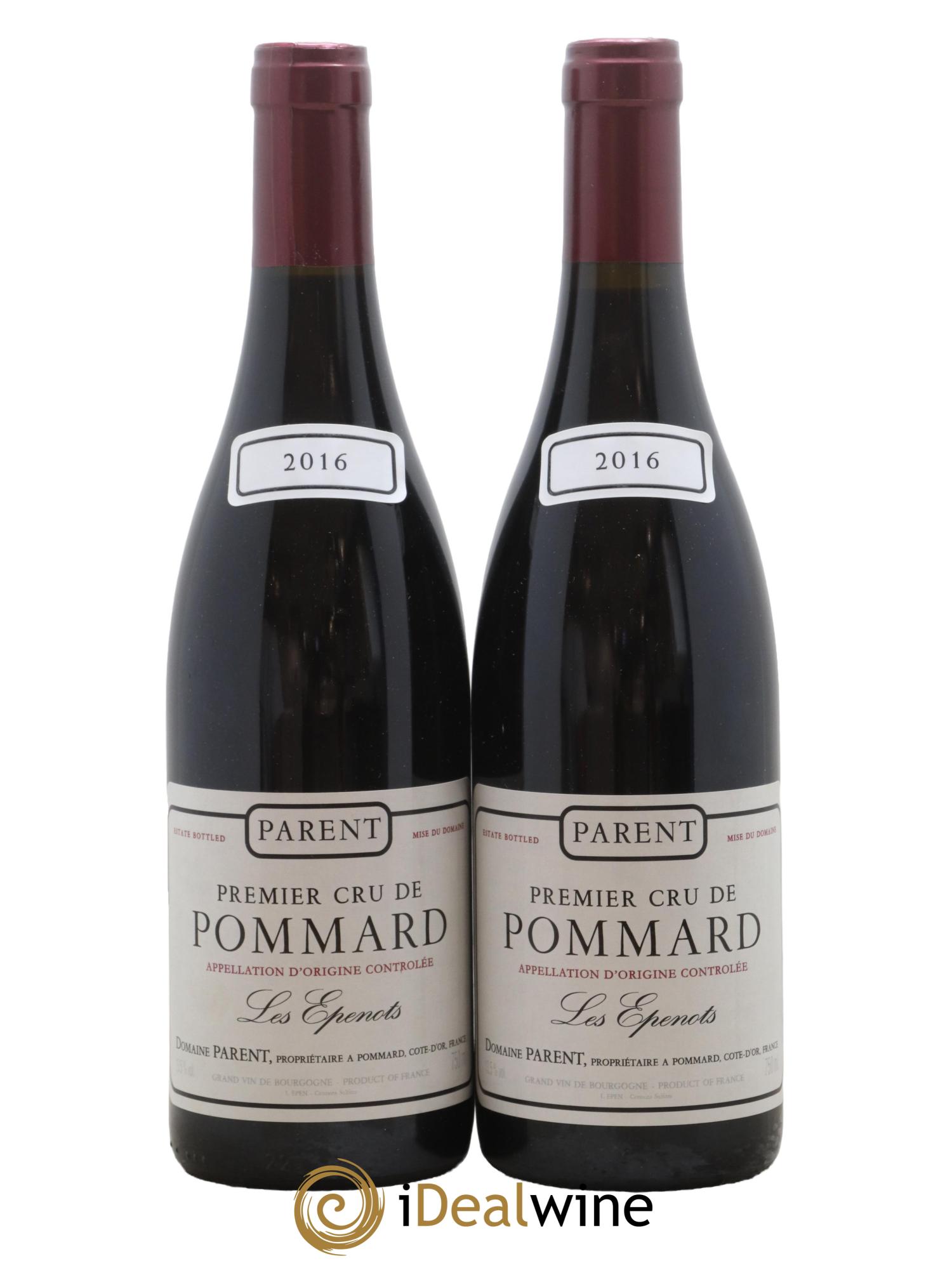 Pommard 1er Cru Les Epenots Parent (Domaine) 2016 - Lot de 2 bouteilles - 0