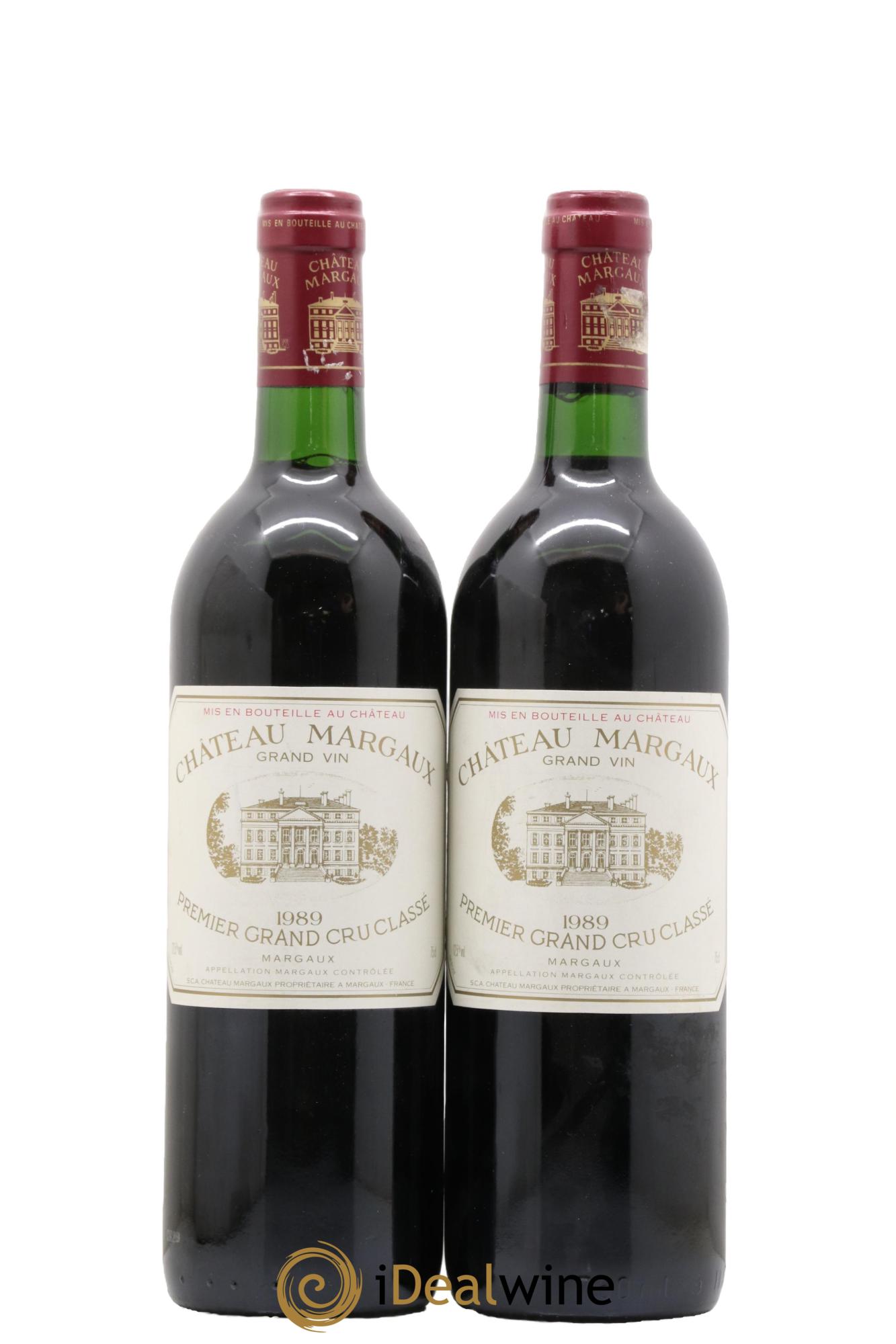 Château Margaux 1er Grand Cru Classé 1989 - Lot de 2 bouteilles - 0