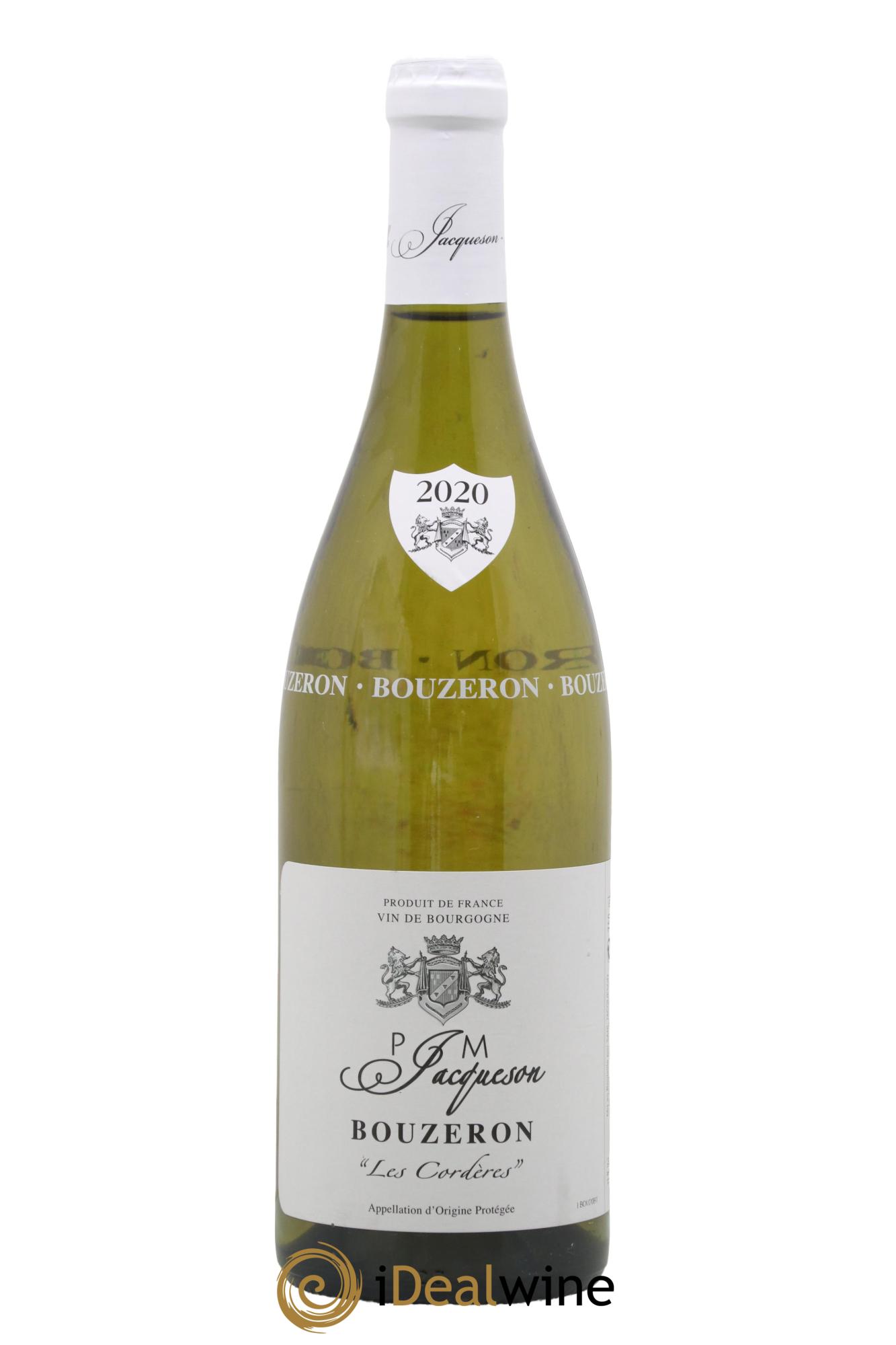 Bouzeron Les Cordères Paul & Marie Jacqueson 2020 - Lot de 1 bouteille - 0
