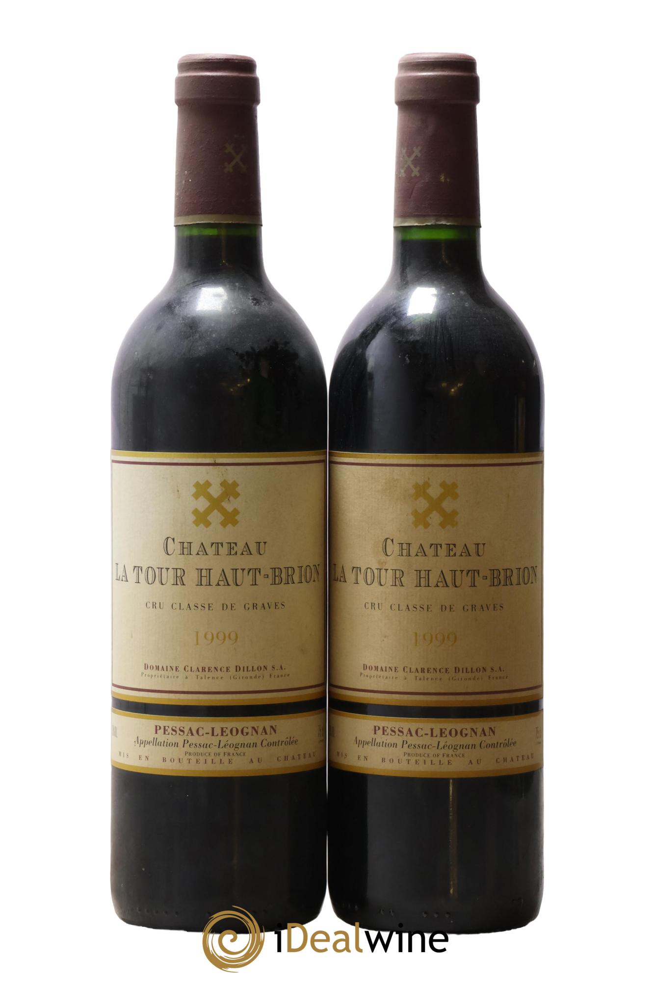Château la Tour Haut-Brion Cru Classé de Graves 1999 - Posten von 2 Flaschen - 0