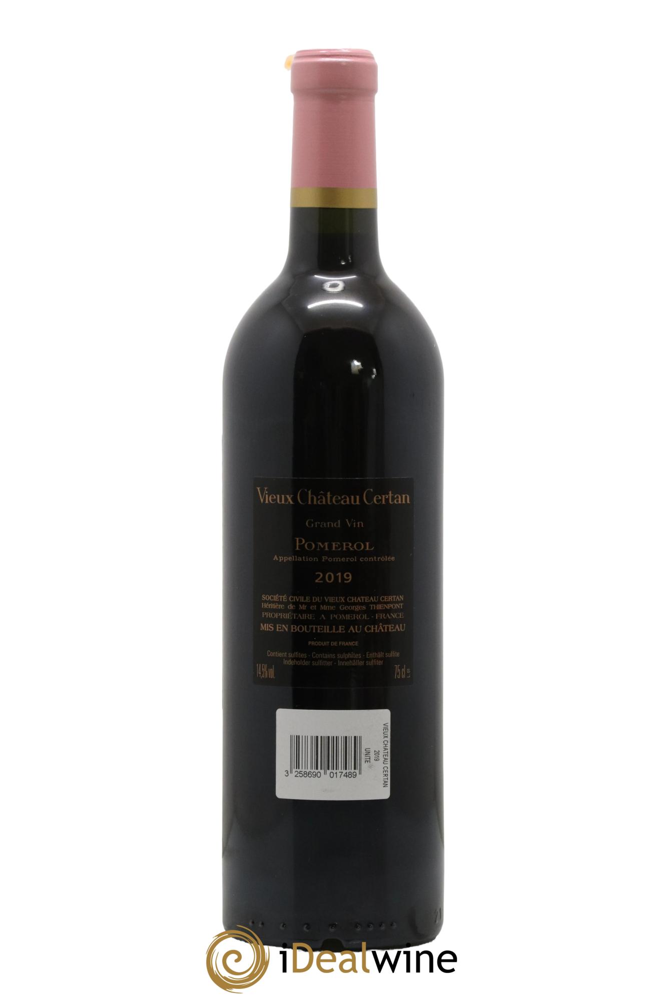 Vieux Château Certan  2019 - Lot de 1 bouteille - 1