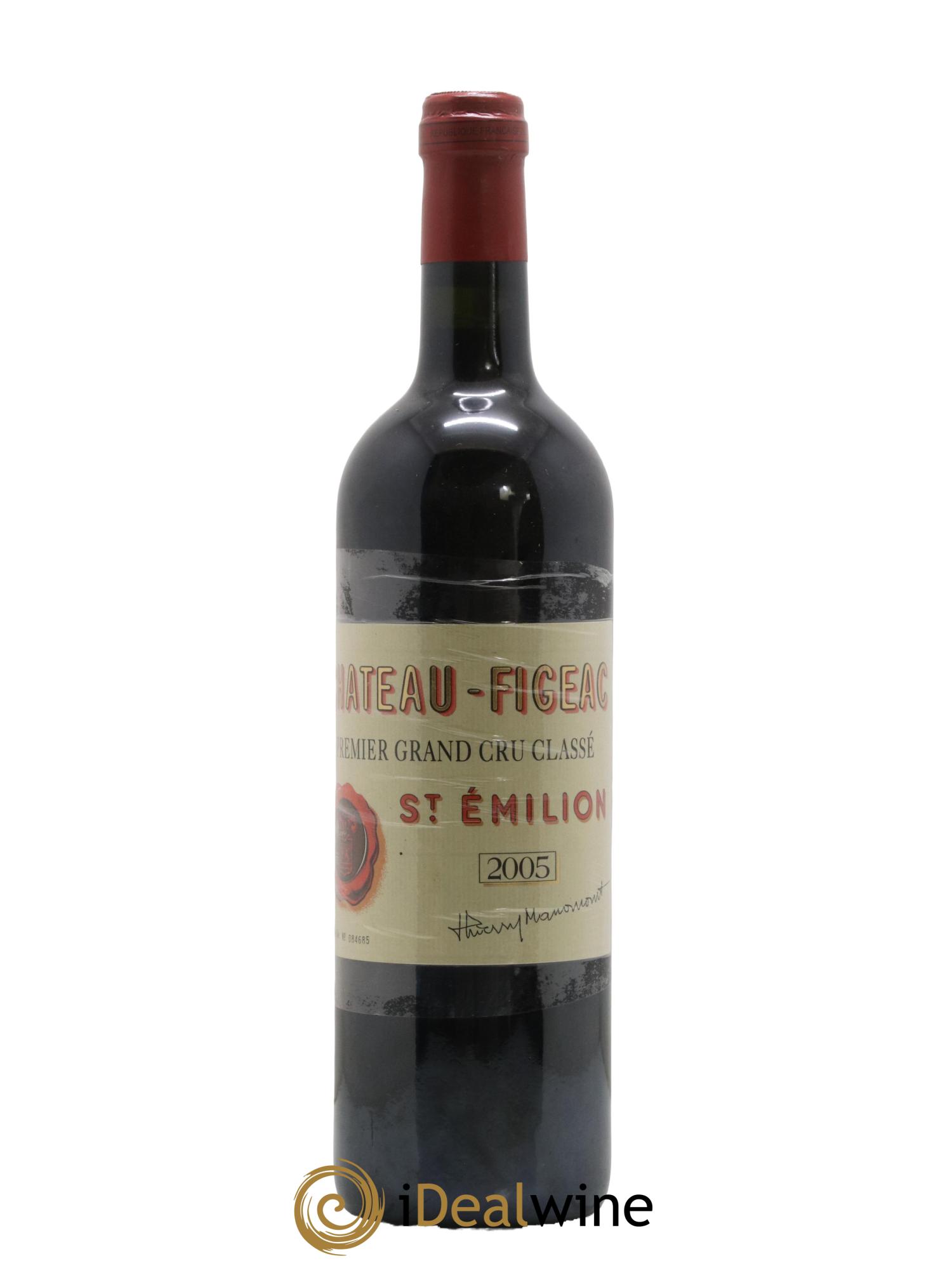 Château Figeac 1er Grand Cru Classé A 2005 - Lot de 1 bouteille - 0