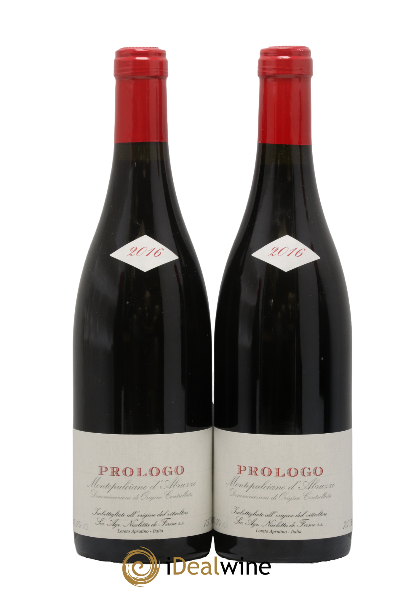 Montepulciano d'Abruzzo Prologo De Fermo 2016 - Lot of 2 bottles - 0