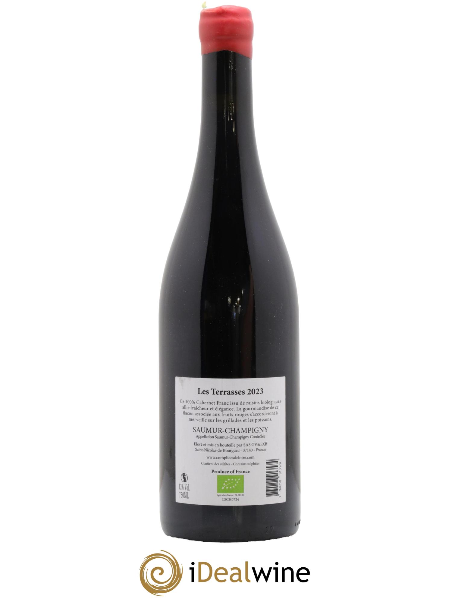 Saumur-Champigny Les Terrasses F.X. Barc 2023 - Lot de 1 bouteille - 1