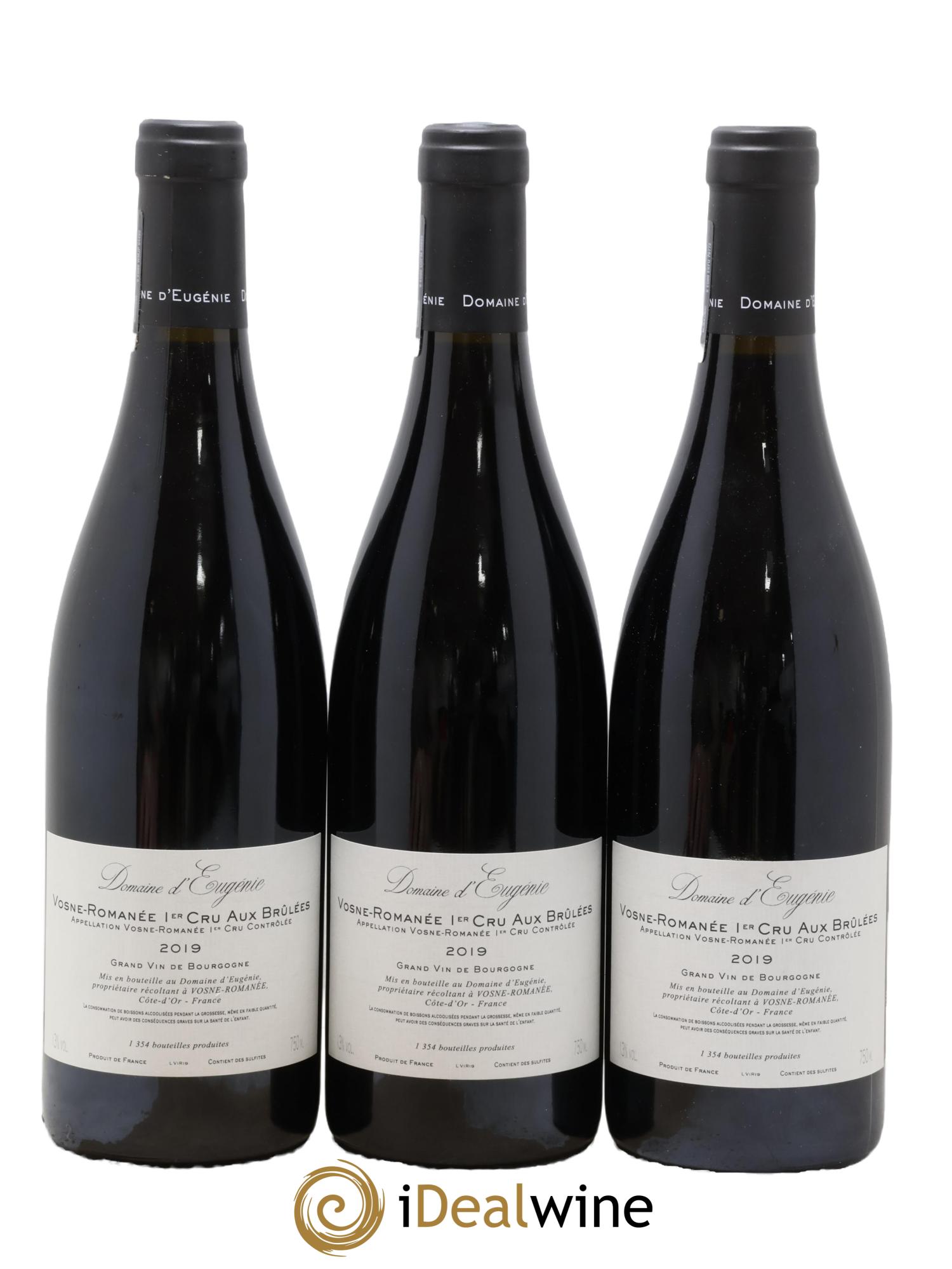 Vosne-Romanée 1er Cru Aux Brûlées Domaine René Engel - Domaine Eugénie 2019 - Lot de 3 bouteilles - 1