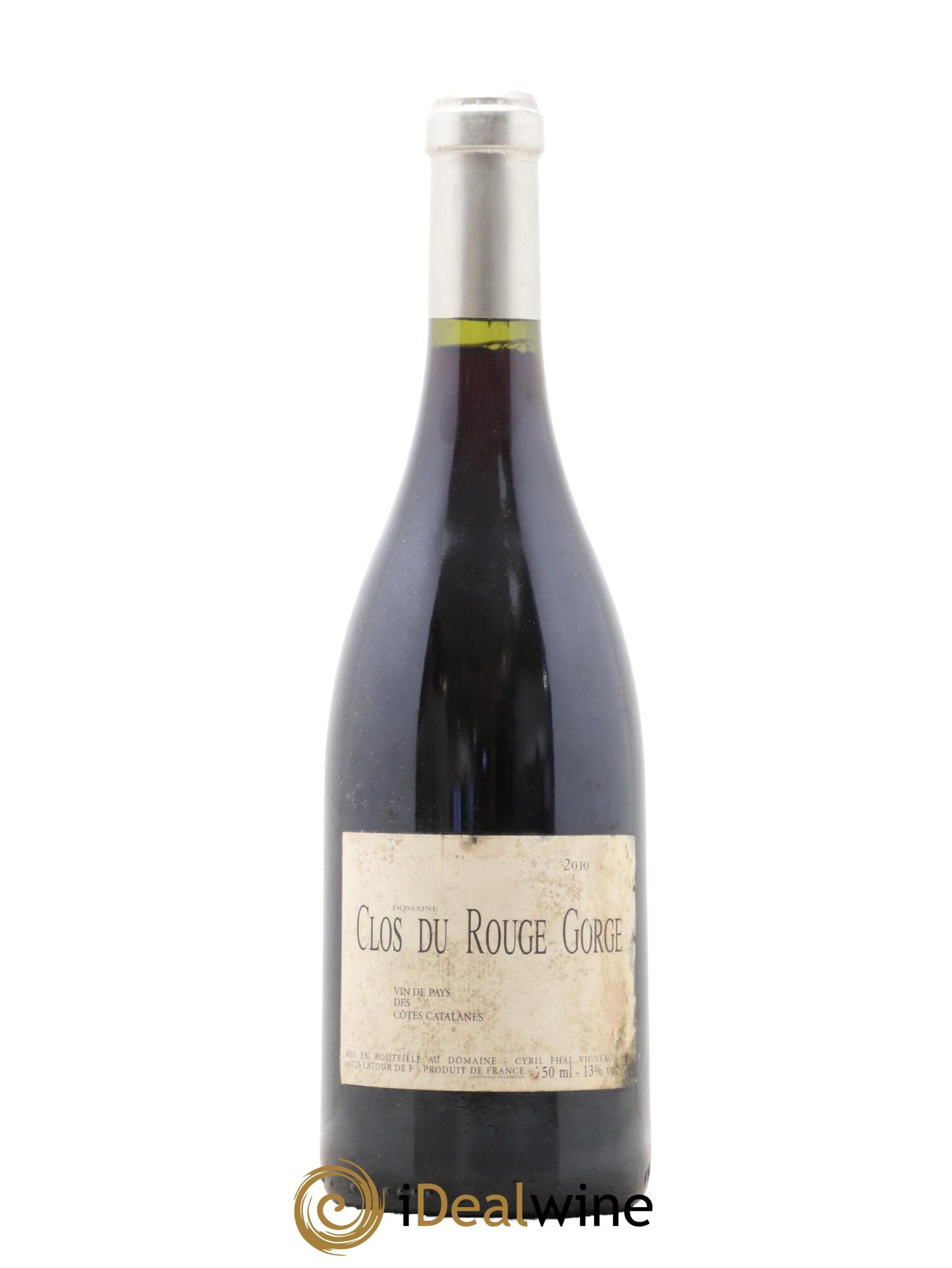 Côtes Catalanes Clos du Rouge Gorge Cyril Fhal 2010 - Lot de 1 bouteille - 0