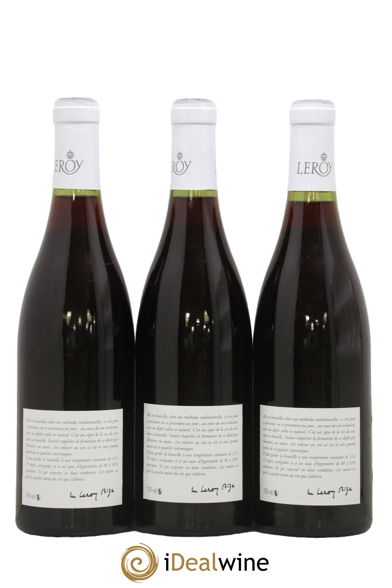 Savigny-lès-Beaune Leroy SA 1983 - Lot de 3 bouteilles - 1