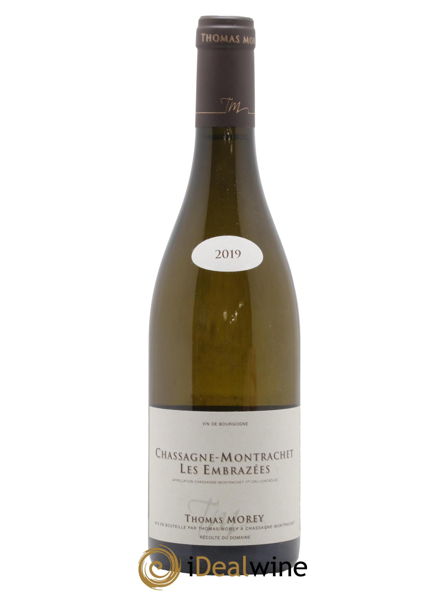 Chassagne-Montrachet 1er Cru Les Embrazées Thomas Morey 2019 - Lot de 1 bouteille - 0