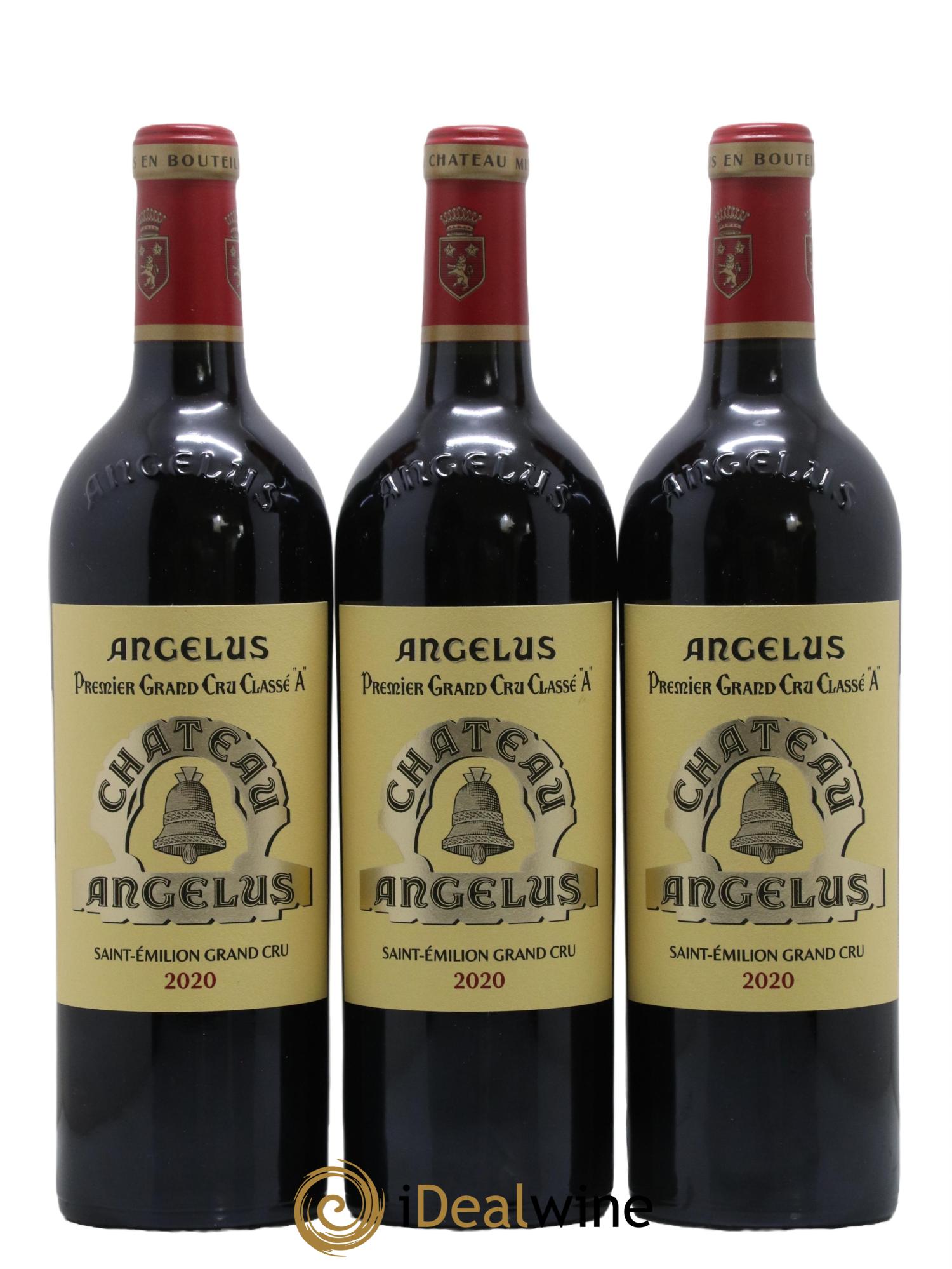Château Angélus 1er Grand Cru Classé A 2020 - Lot de 3 bouteilles - 0