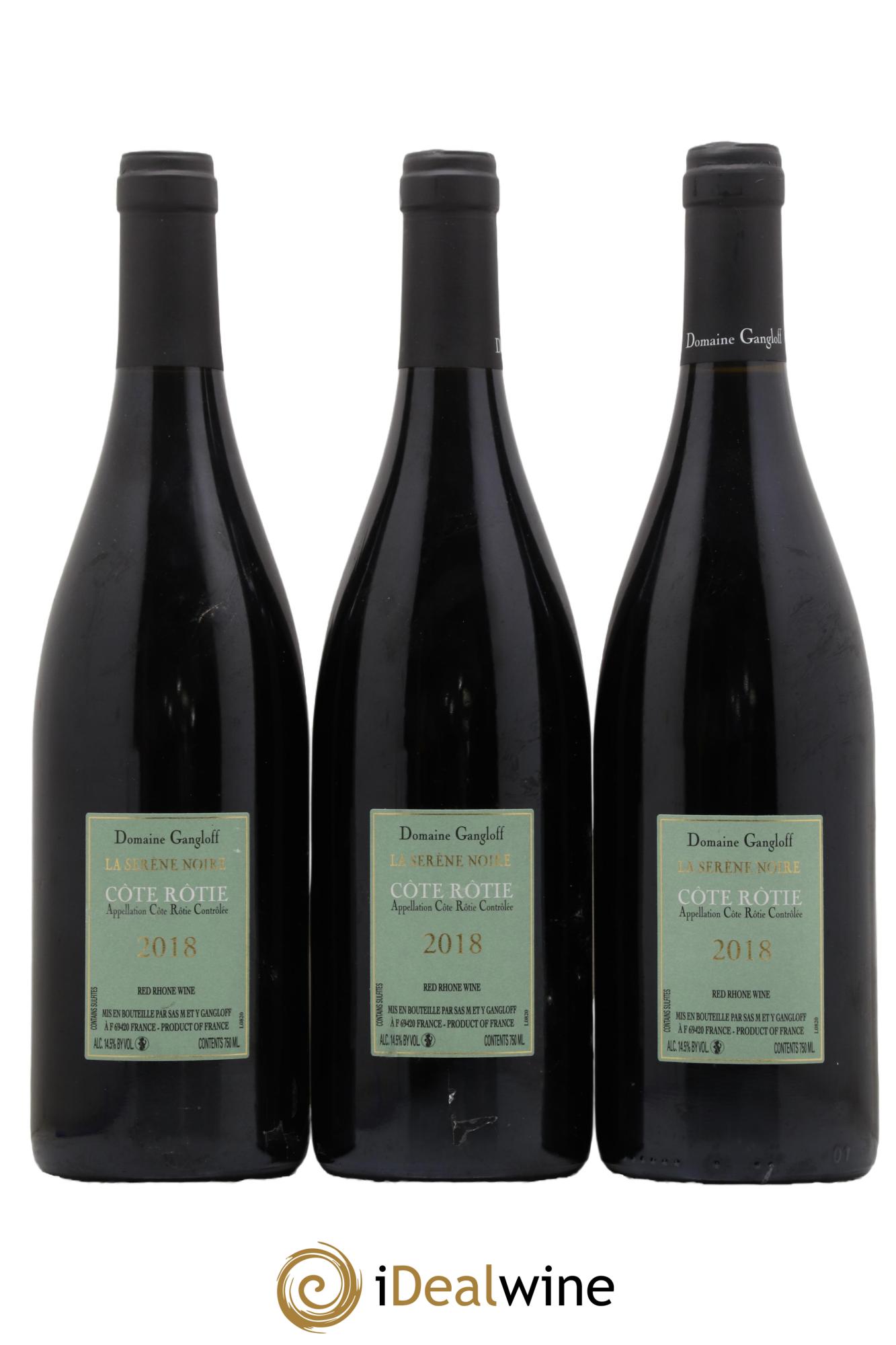 Côte-Rôtie La Sereine Noire Gangloff (Domaine) 2018 - Lot de 3 bouteilles - 1
