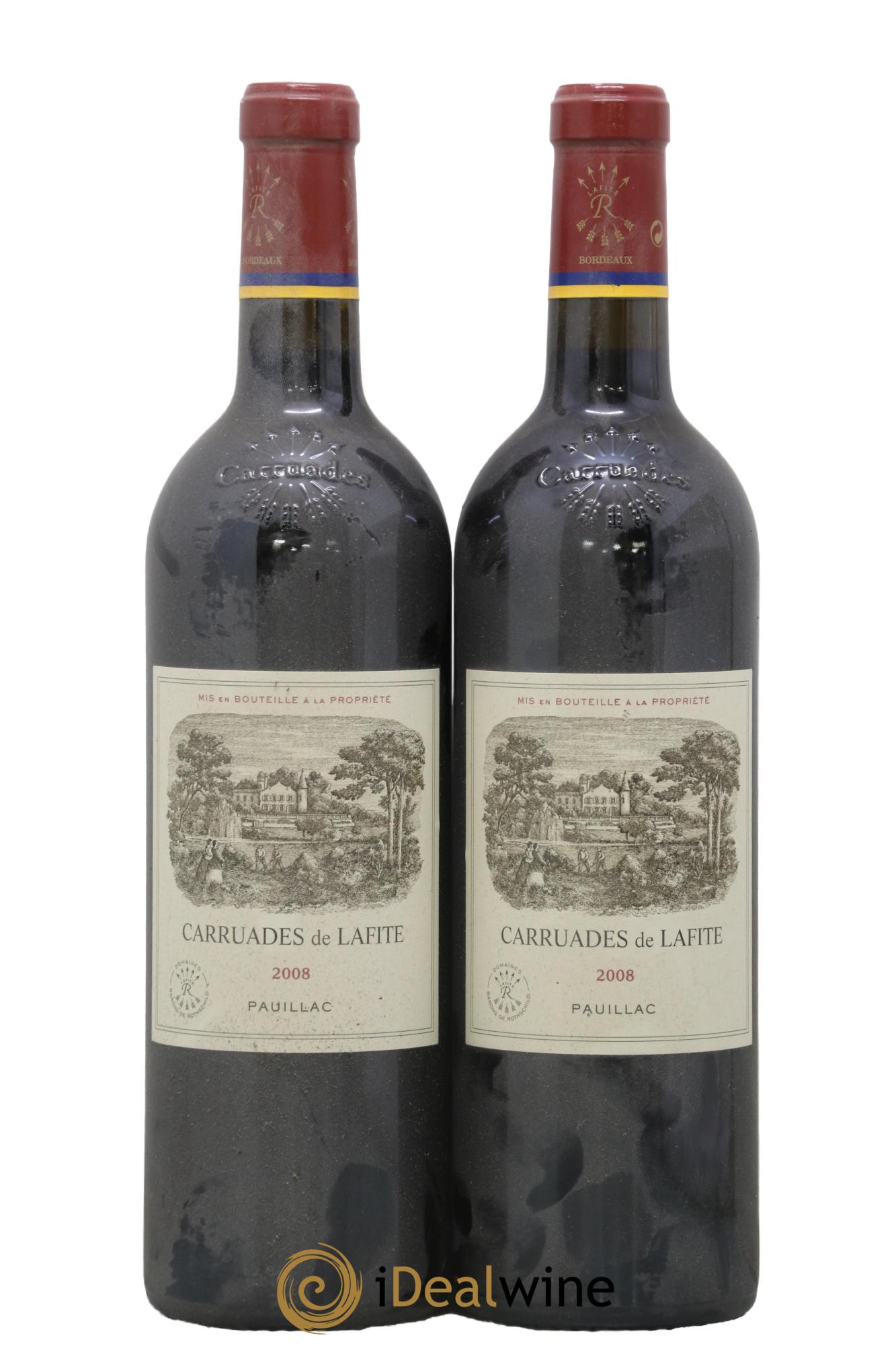 Carruades de Lafite Rothschild Second Vin 2008 - Lot de 2 bouteilles - 0