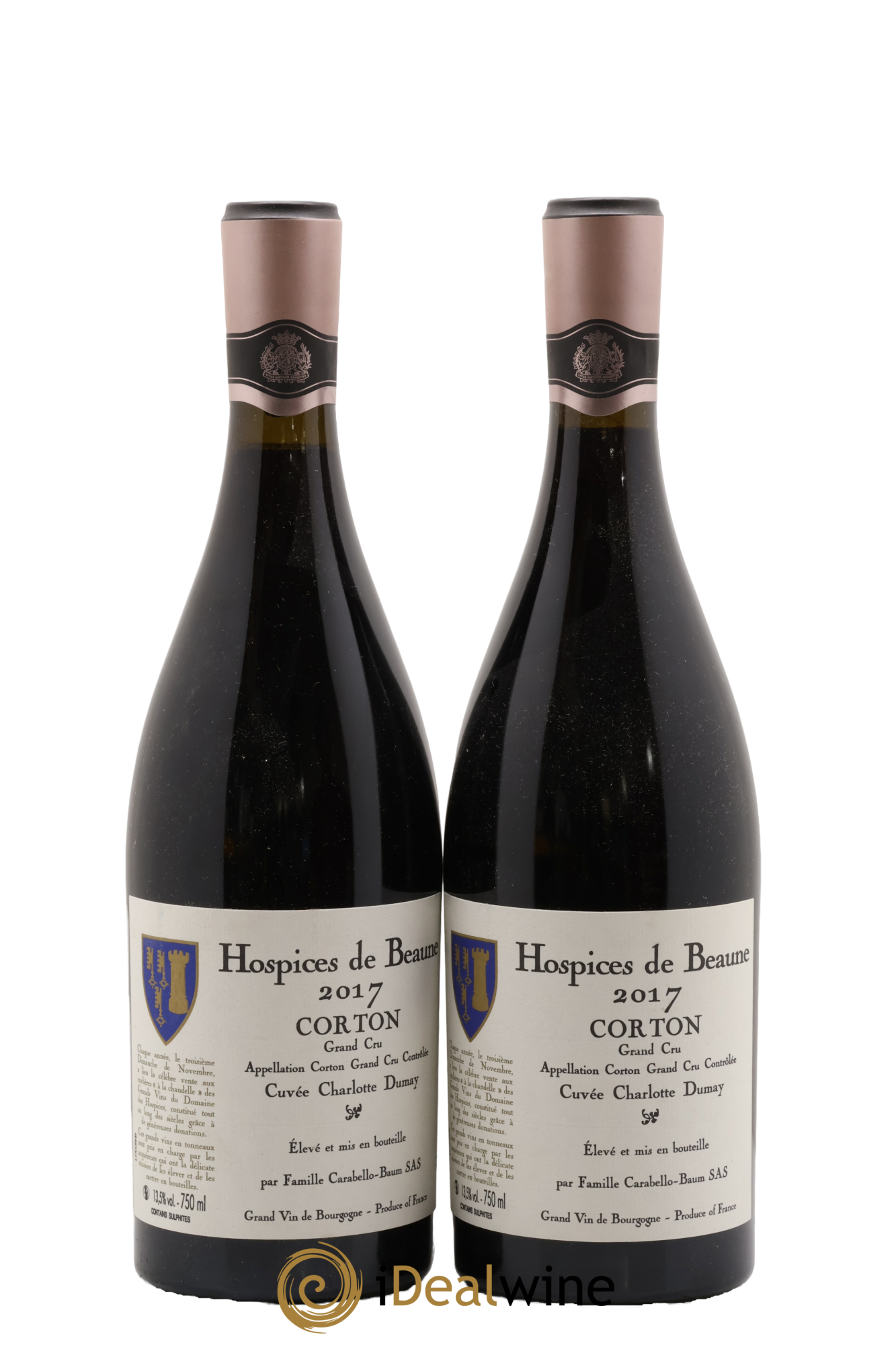 Corton Grand Cru Cuvée Charlotte Dumay Hospices de Beaune 2017 - Lotto di 2 bottiglie - 0